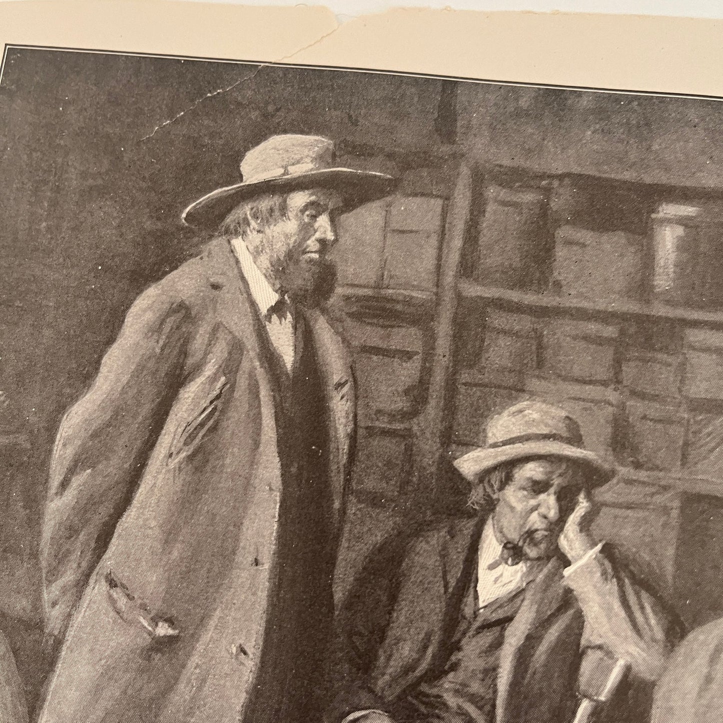 The Game Between the Squire and Postmaster - 1904 A.B. Frost Art Print V26-4