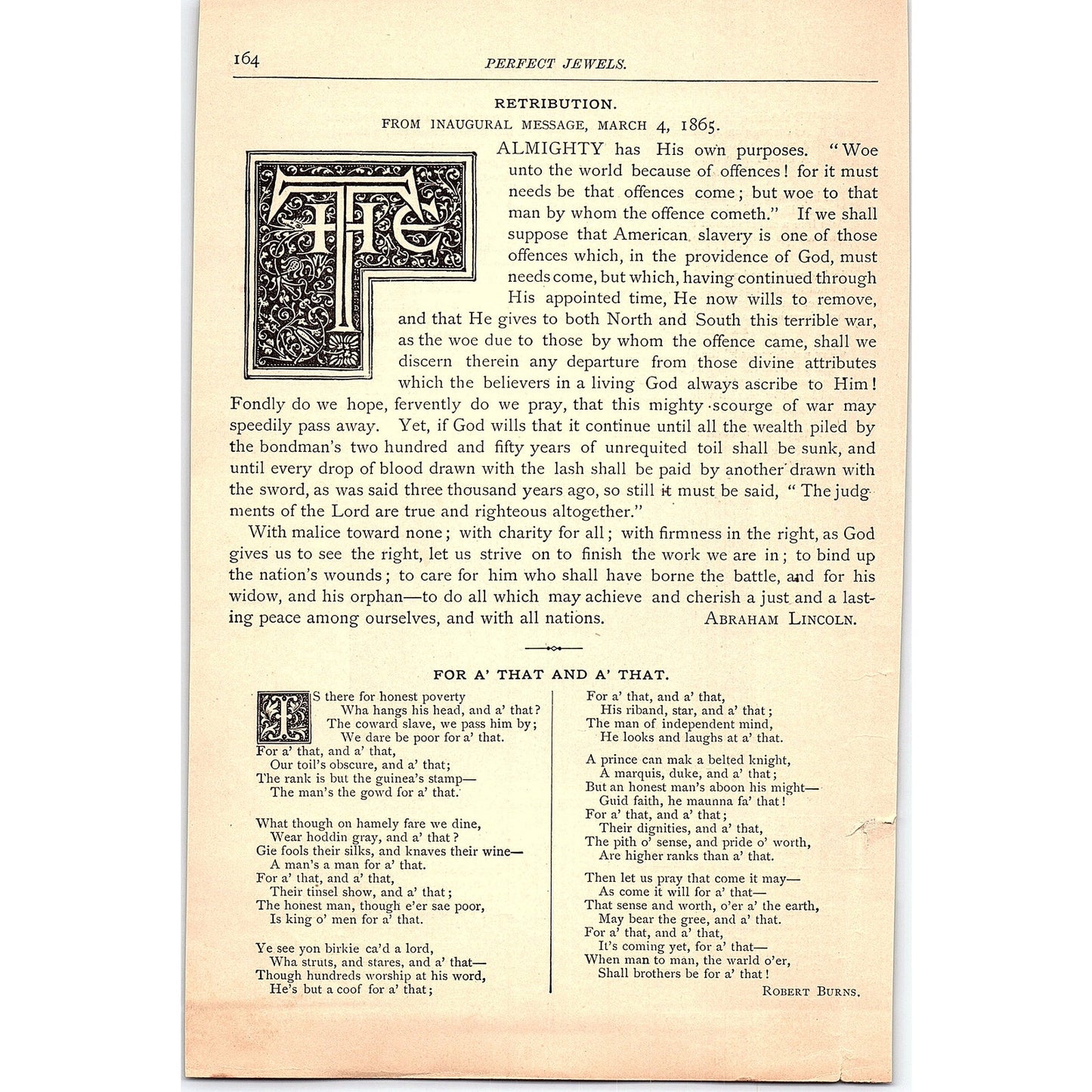 Excelsior Longfellow, Hour of Peaceful Rest William B Tappan 1884 Poem TA5-CJ-3