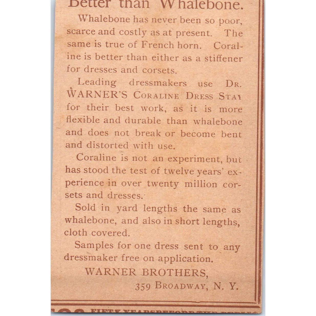 Carpetings, Upholstery Fabrics, Lace Curtains W&J Sloane NY c1890 Ad AE8-CH6