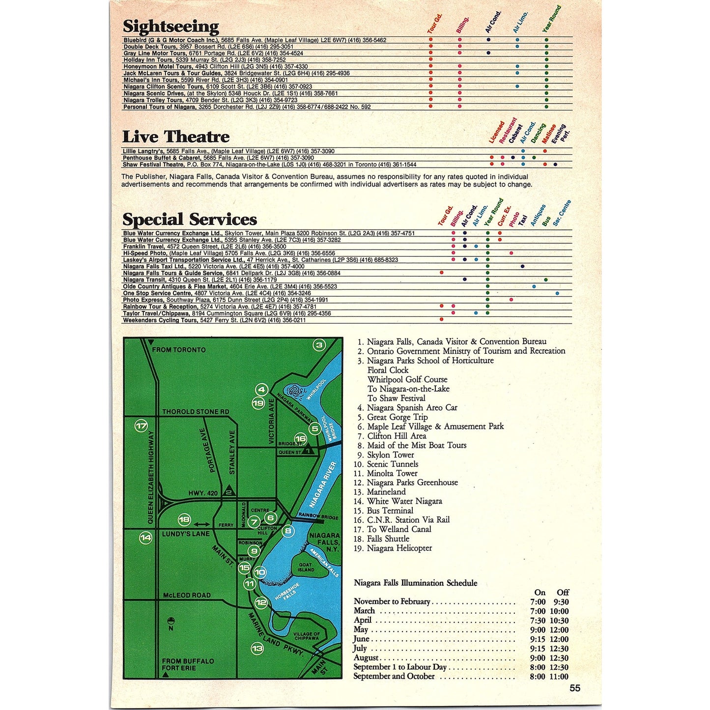 Niagara Falls Canada Visitor & Convention Bureau Niagara Falls ON SAG4-2