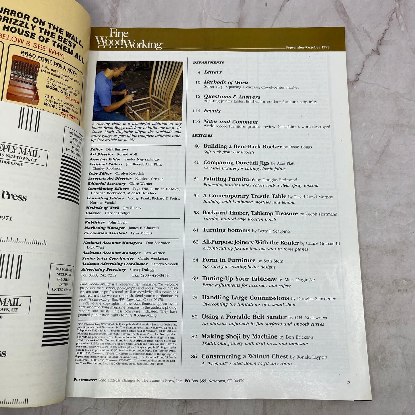 Tuning-Up a Table Saw - Sep/Oct 1989 No 78 - Fine Woodworking Magazine M34