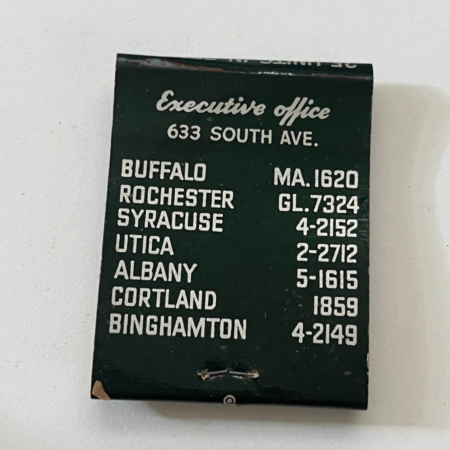 Van Transport Lines 633 South Ave Syracuse NY Vintage Matchbook Cover TB6-MB1-3