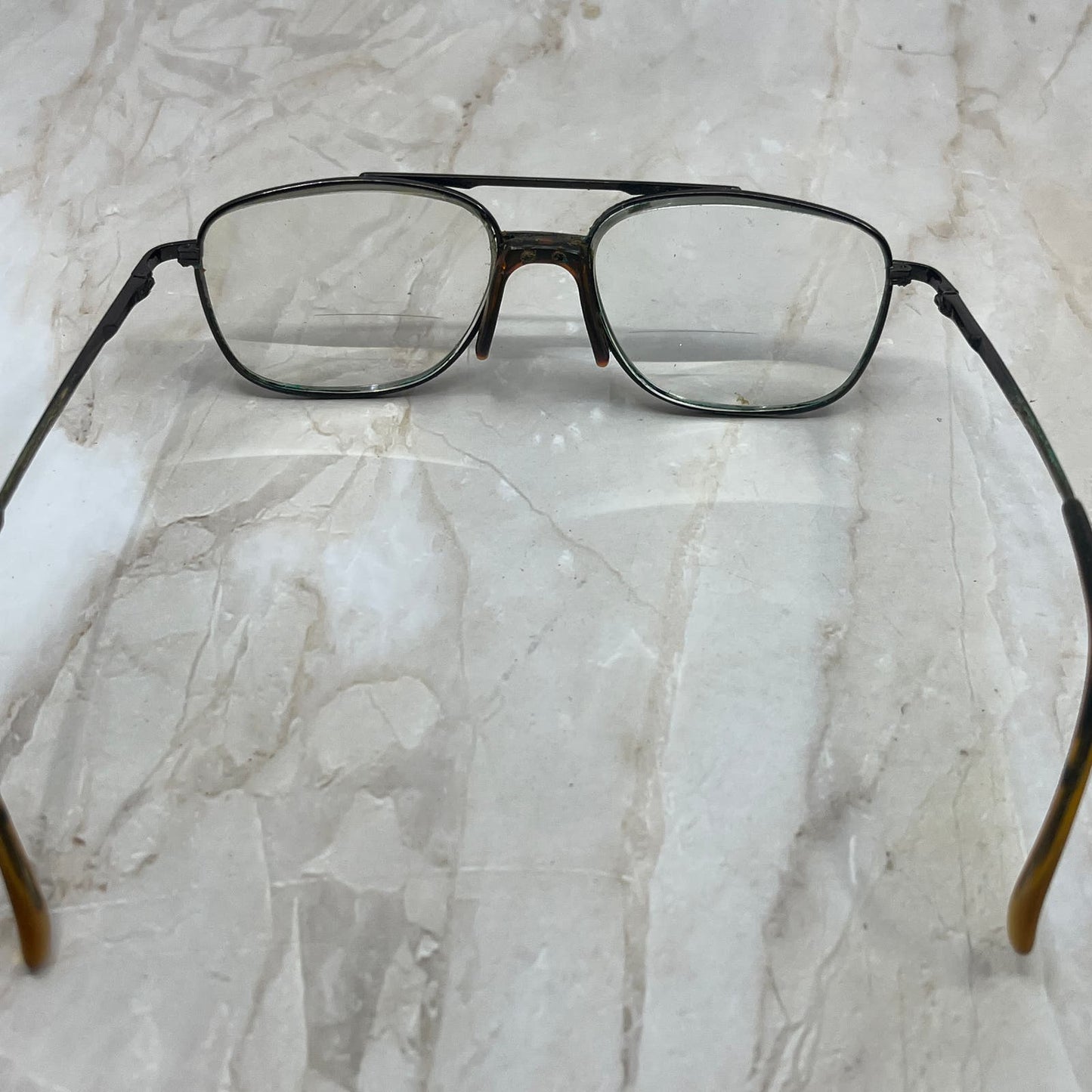 Retro Men’s Gun Metal Gray Flex Aviator Sunglasses Eyeglasses Frames TD7-G5-5