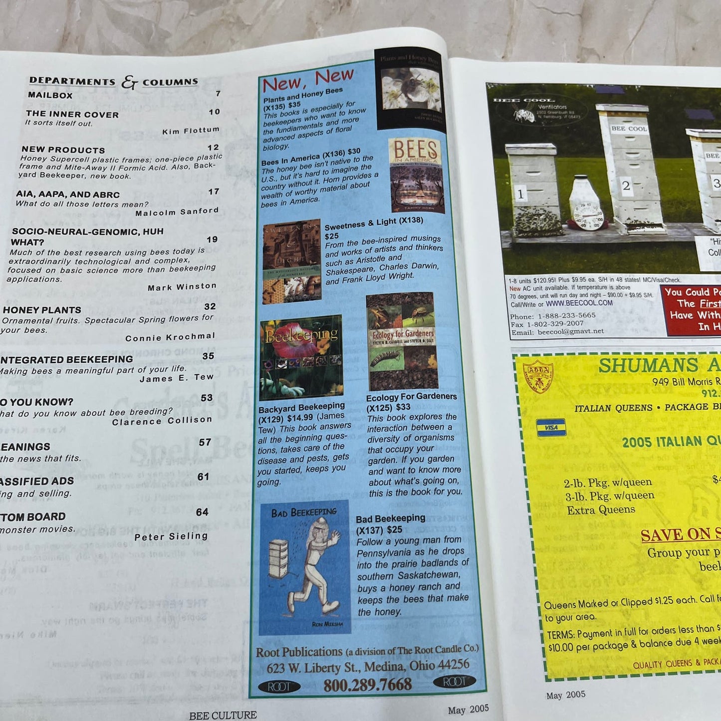 2005 May Bee Culture Magazine - Magazine of American Beekeeping M7