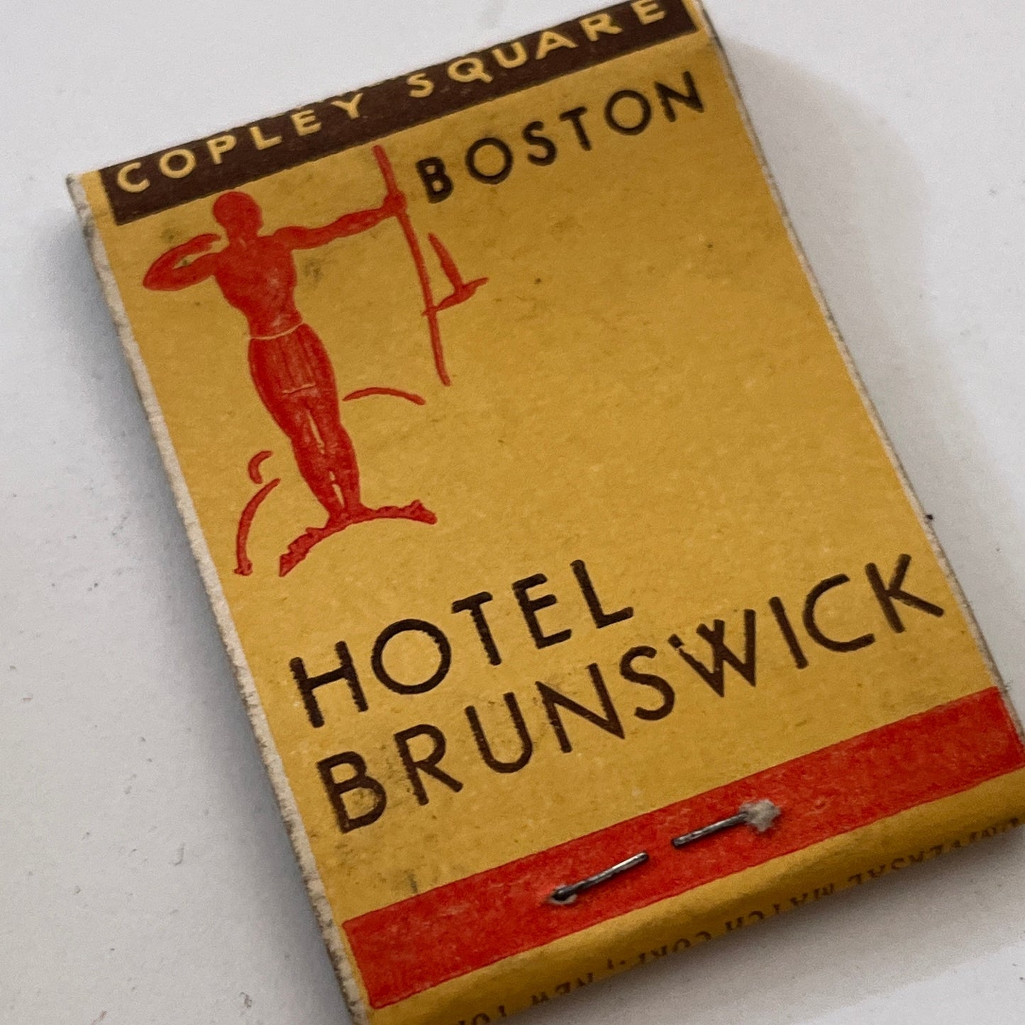 Hotel Lennox Hotel Brunswick Boston MA Vintage Matchbook Cover TB8-MB3-1