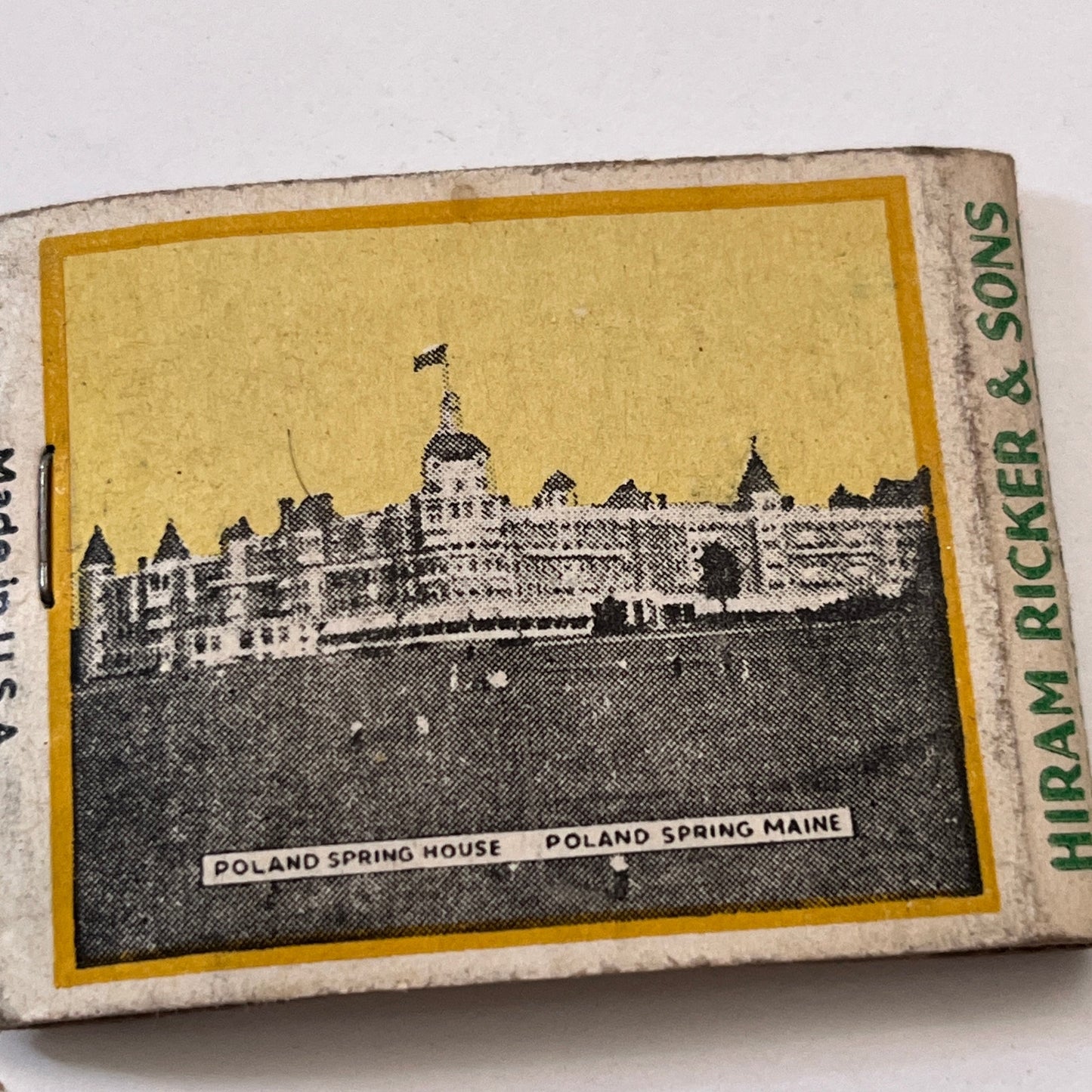 Poland Water Poland Spring Maine Vintage Matchbook Cover TB8-MB3-4