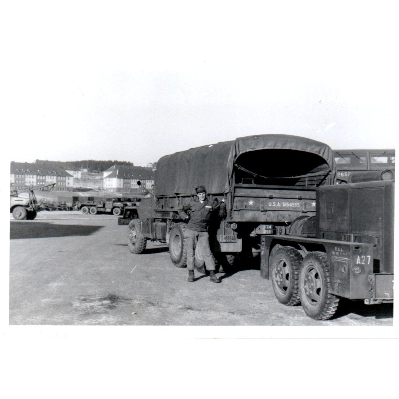US Soldier Kitchen at Army Transport Postwar Germany c1954 Army Photo AF1-AP6