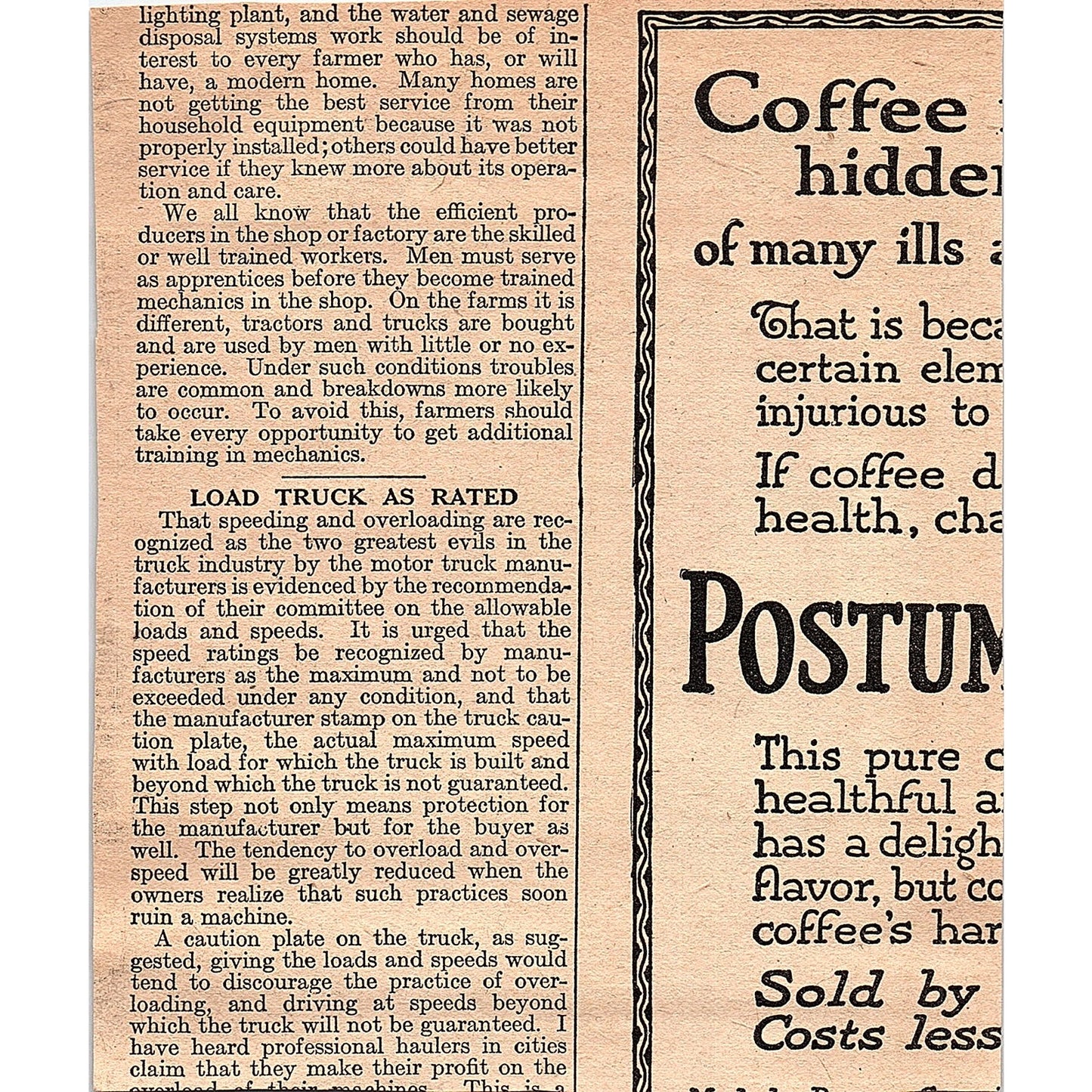 Chase Furwove Coats Black Bear Brown Bear Muskrat 1920 Ad AG2-6