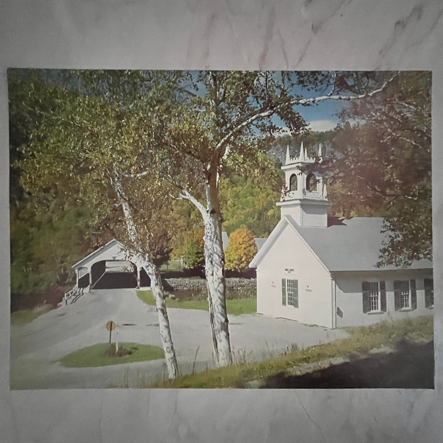 Stark Union Church, Stark New Hampshire 12x16" Art Print FL1