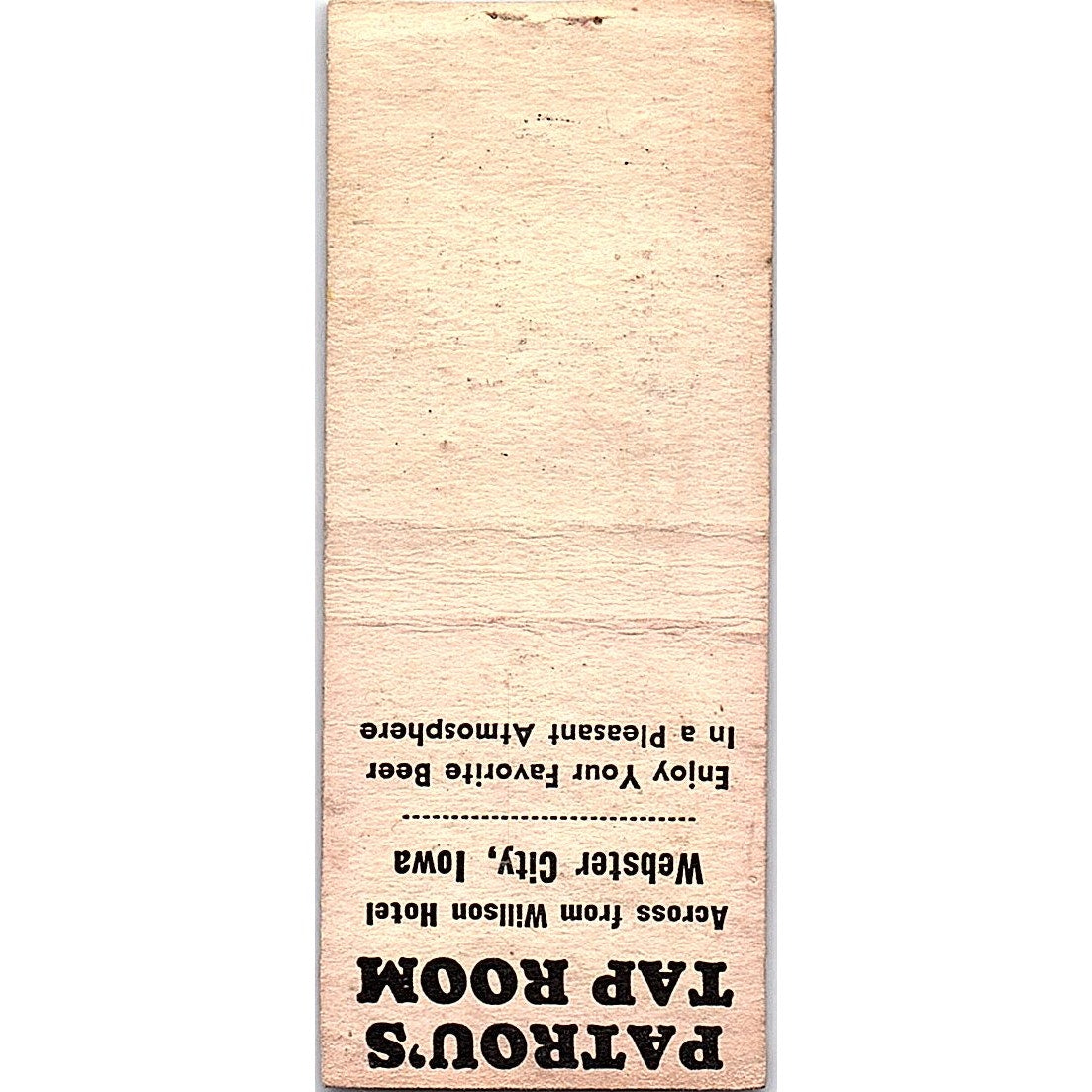 Hight Pontiac Cadillac GMC Trucks Webster City IA Vintage Matchbook Cover SF3-Y8