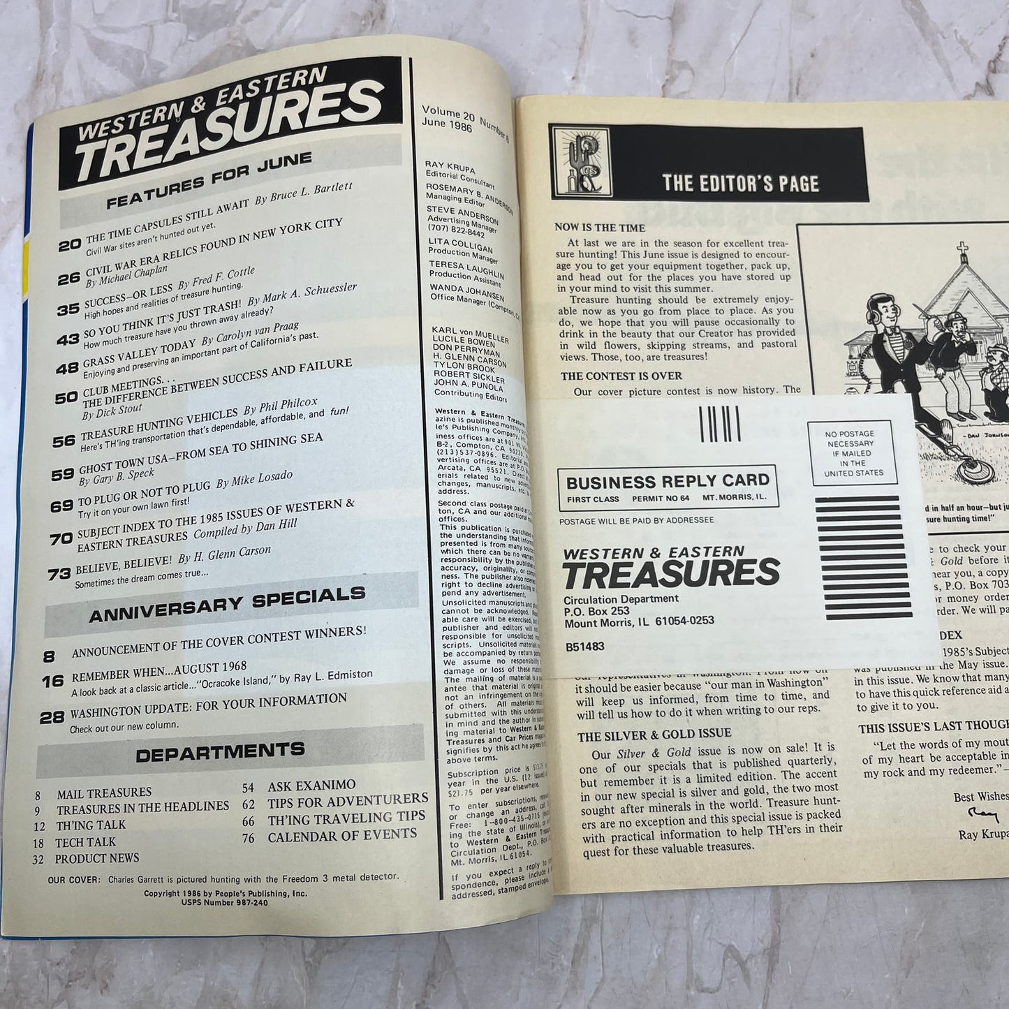 1986 June - Western & Eastern Treasures Magazine - Treasure Hunting Gold M12
