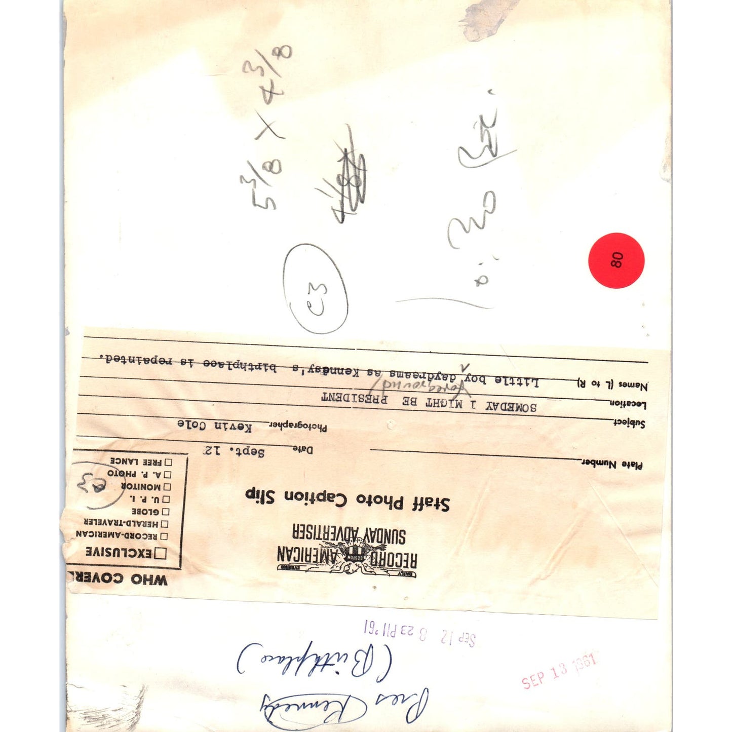 JFK Kennedy Birthplace Being Painted 1961 8x10 Original Press Photo D1-P