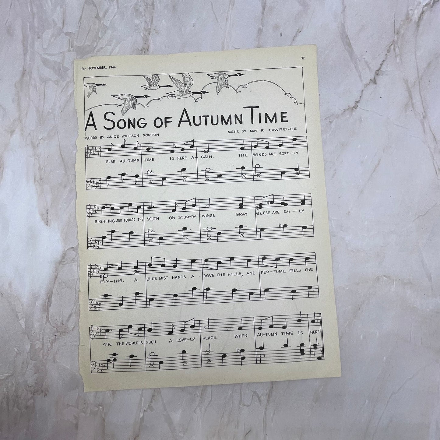 Vintage November Thanksgiving Party Childrens Crafts Magazine Clipping FL6-1