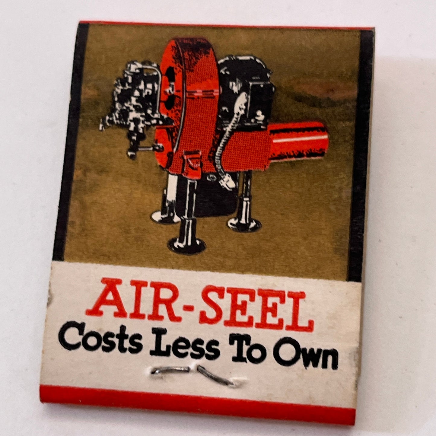 Silent Glow Oil Burner Air-Seel Vintage Matchbook Cover TB8-MB3-6