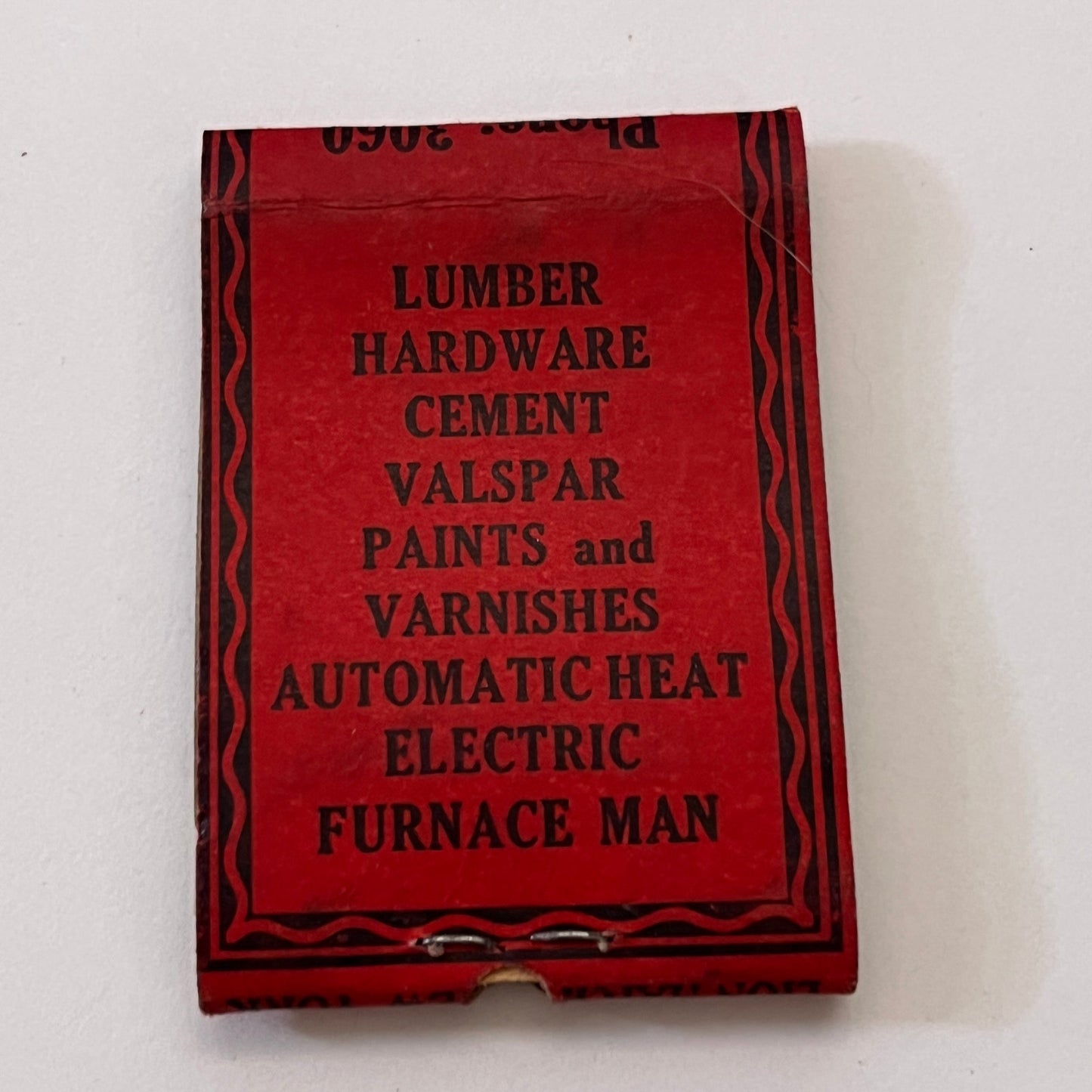 Gloucester Coal & Lumber Co 43 Duncan St MA Vintage Matchbook Cover TB8-MB3-8