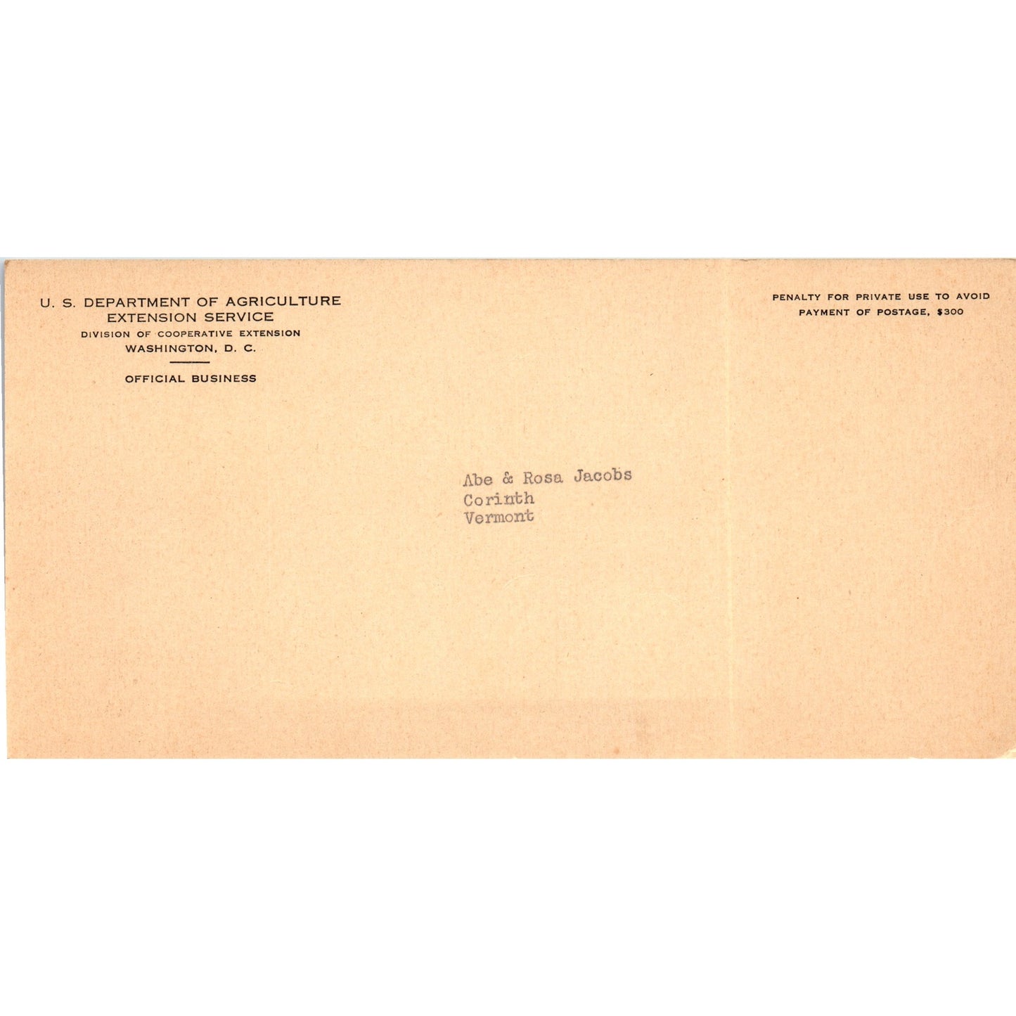 1940s USDA Vermont Farm Machinery Repair Week 5 Postal Card Set AF7-E7