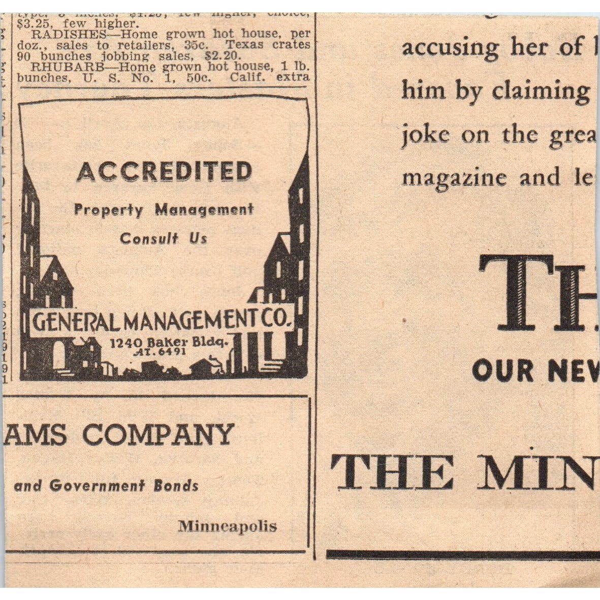 Bobby Jones Masters Tourney Favorite Golf 1935 Minneapolis Journal Article AE7N5