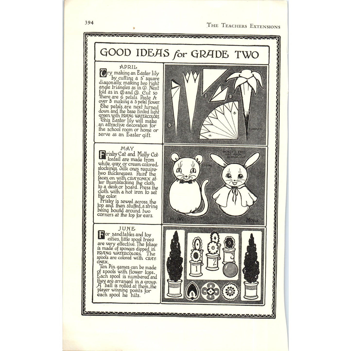 1920s Good Ideas for Grade Two Students - Teachers Extension Magazine D10