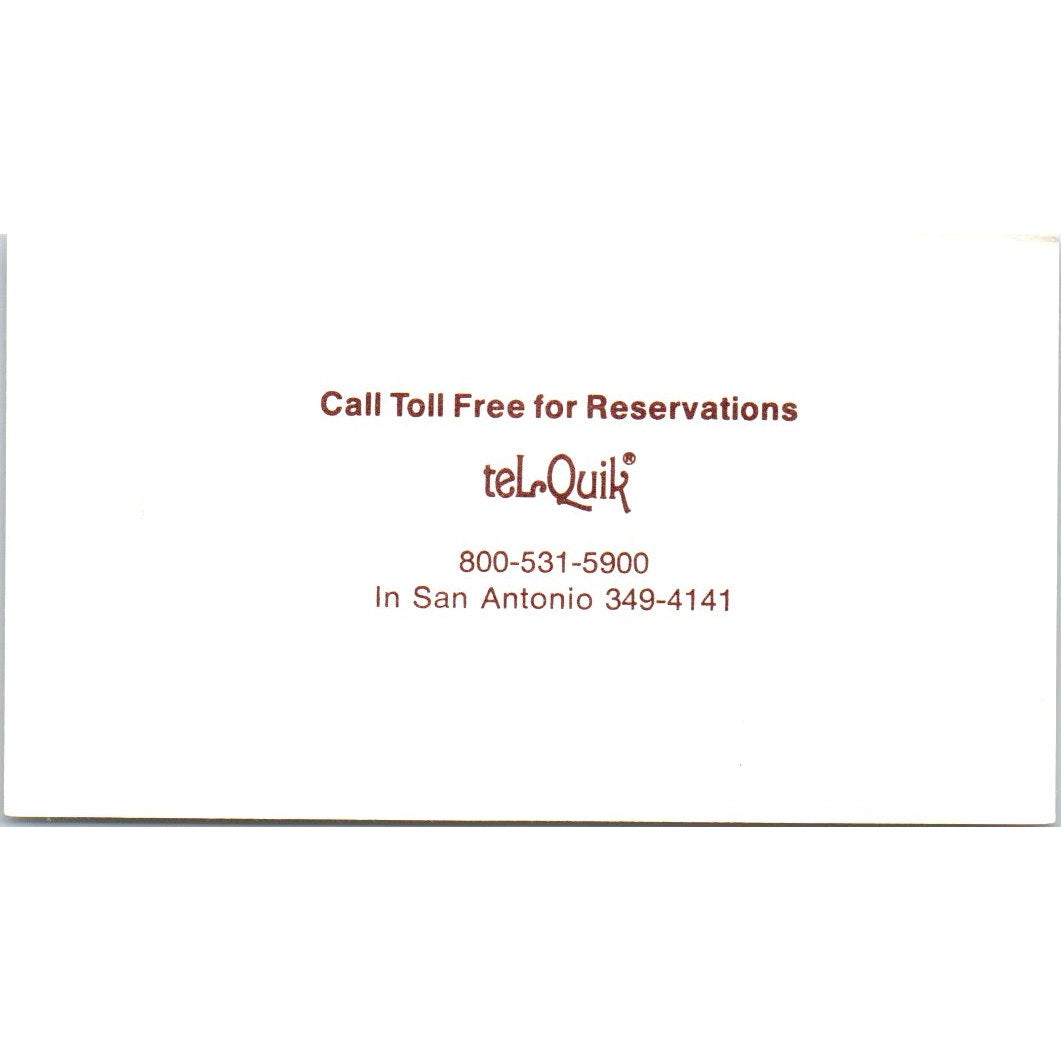 Frank & Judy Erlitz Sacramento La Quinta Motor Inn Vintage Business Card SE3-B1