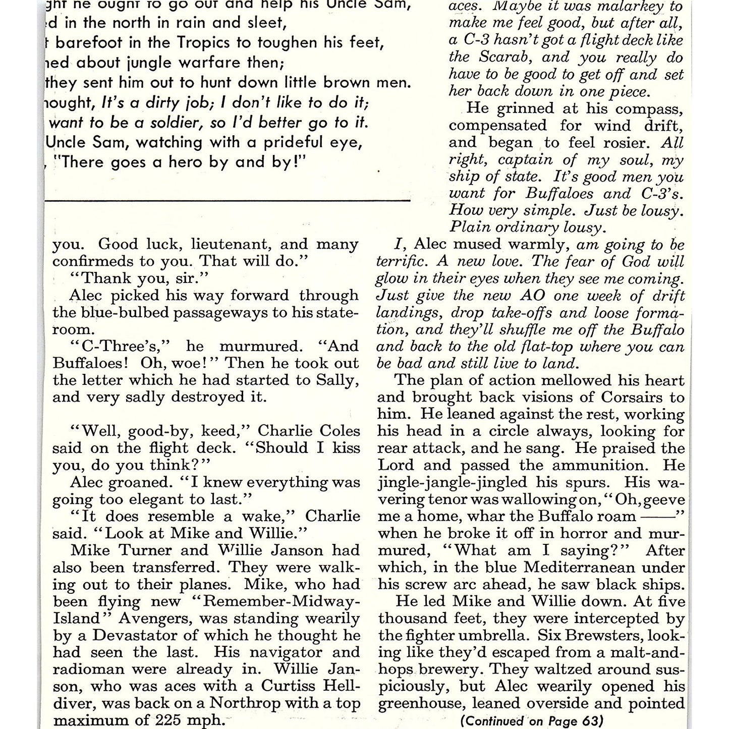 WWII Political Cartoon Gene Carr Trains West 1943 WWII Magazine Ad AG4-3