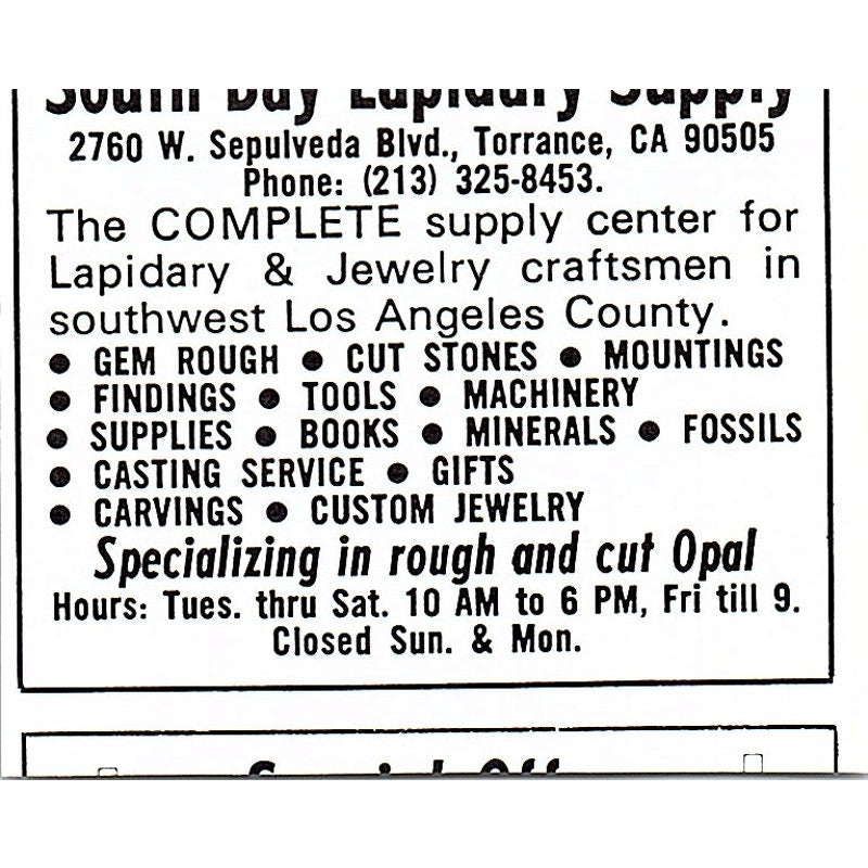 Rock Haven Art Metal Co Whitefield NH 1972 Ad AF8-M1