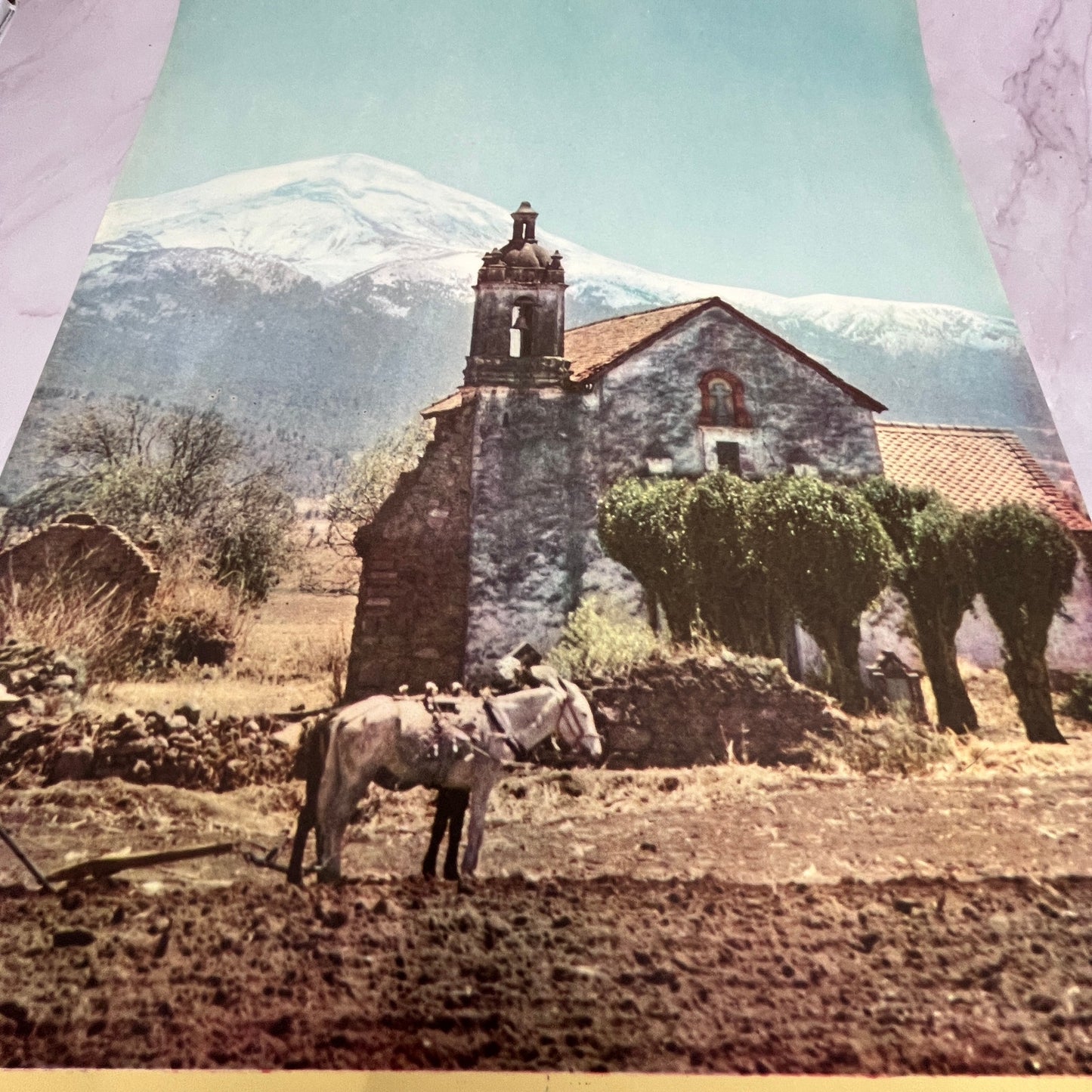 En La Campiña De Mexico - Retro Mexican Art 11.5x14.5" Art Print V22