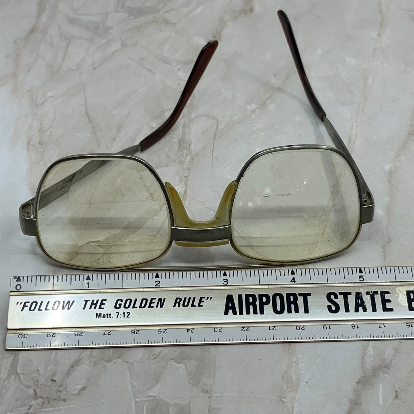 Retro AO Safety American Optical Aviator Sunglasses Eyeglasses Frames TD7-G5-10