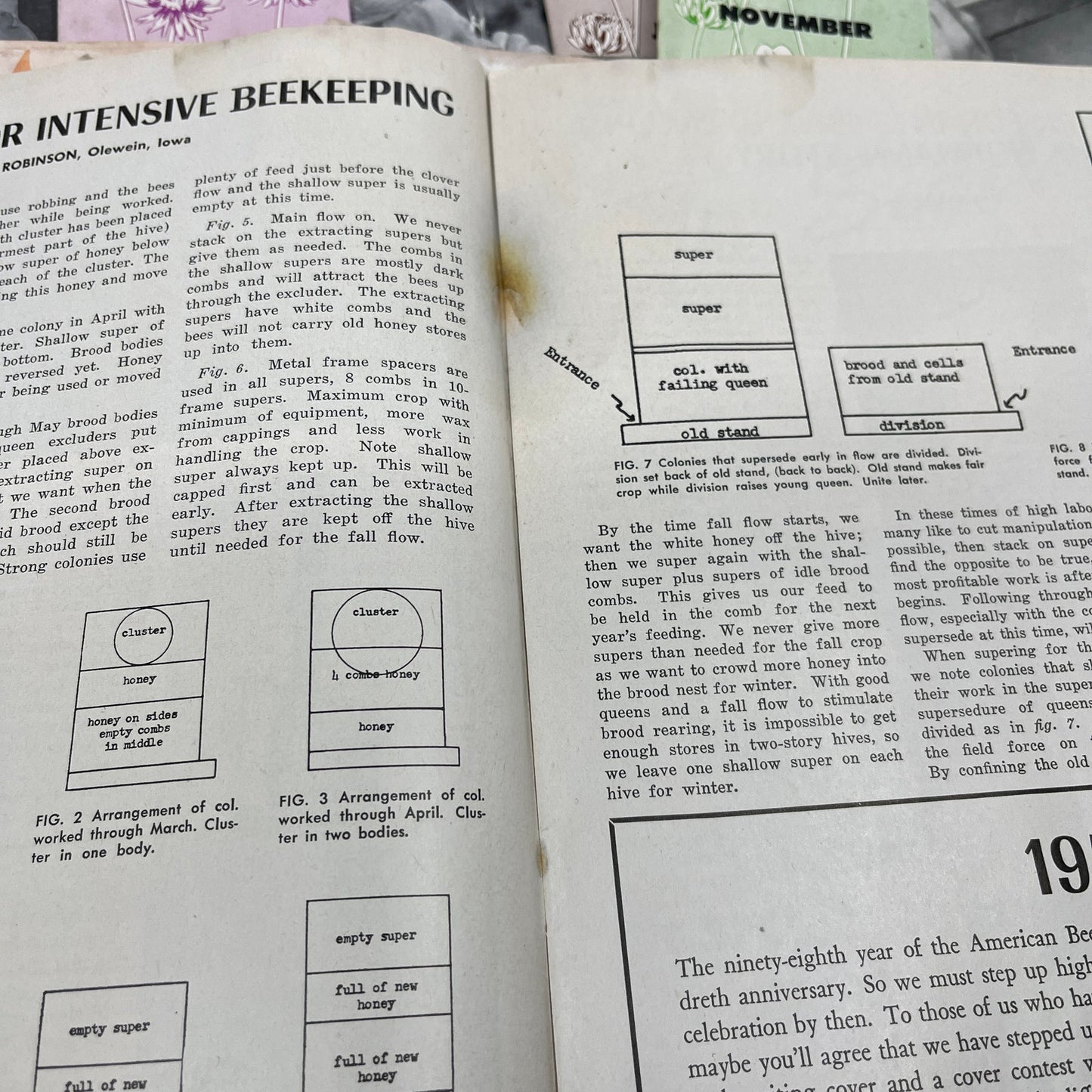 1950s American Bee Journal Magazine Lot of 18 Water Damaged TH9