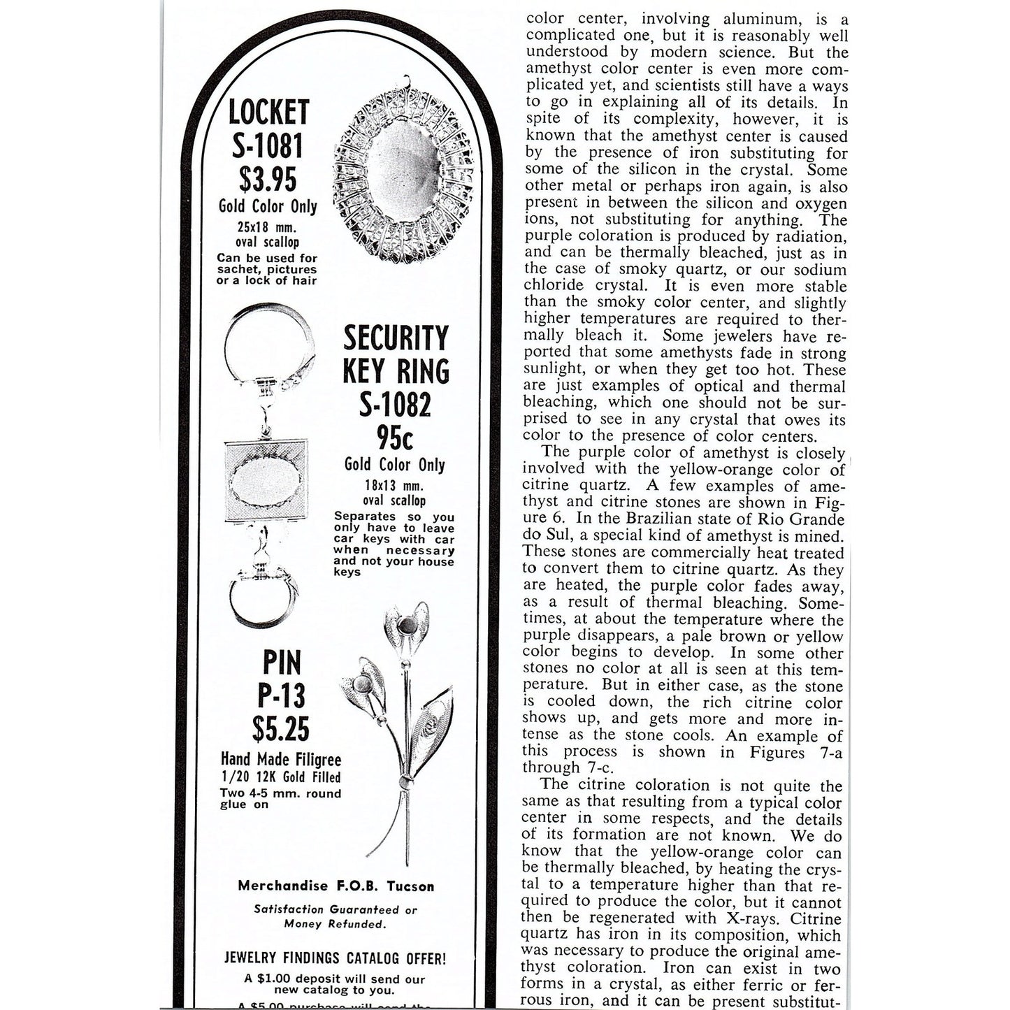 Earth Treasures Lapidary Equipment Galesburg IL 1972 Ad AF8-2