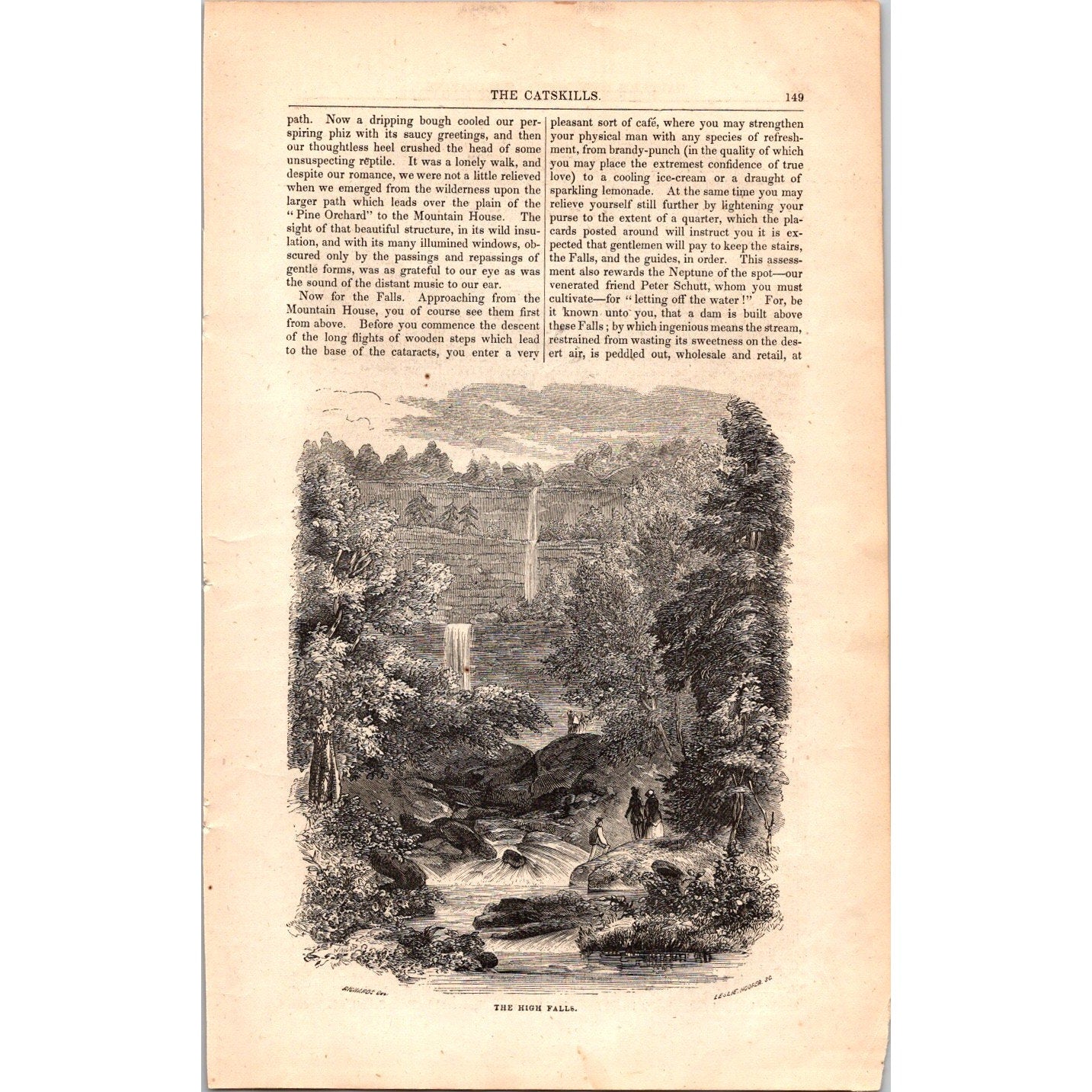 The Catskills by T. Addison Richards - 7 Pages 1854 Article I19