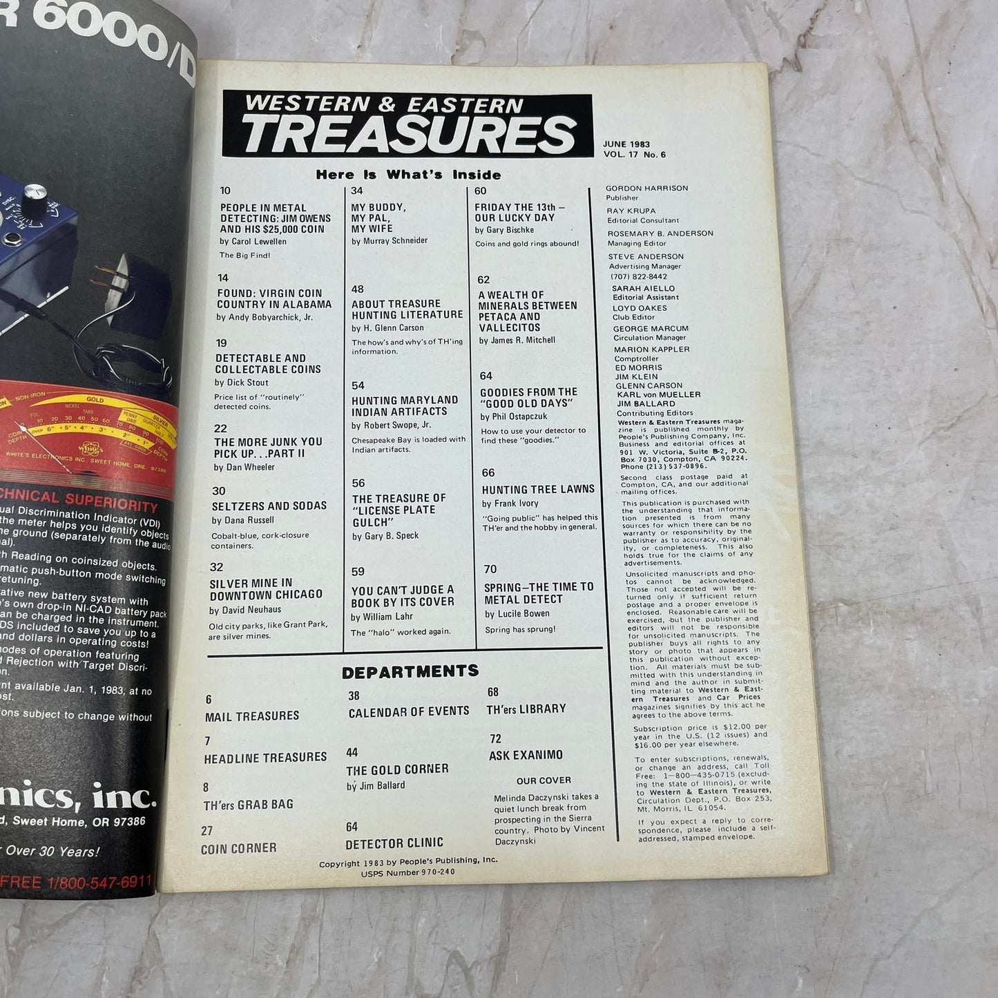 1983 June - Western & Eastern Treasures Magazine - Treasure Hunting Gold M13