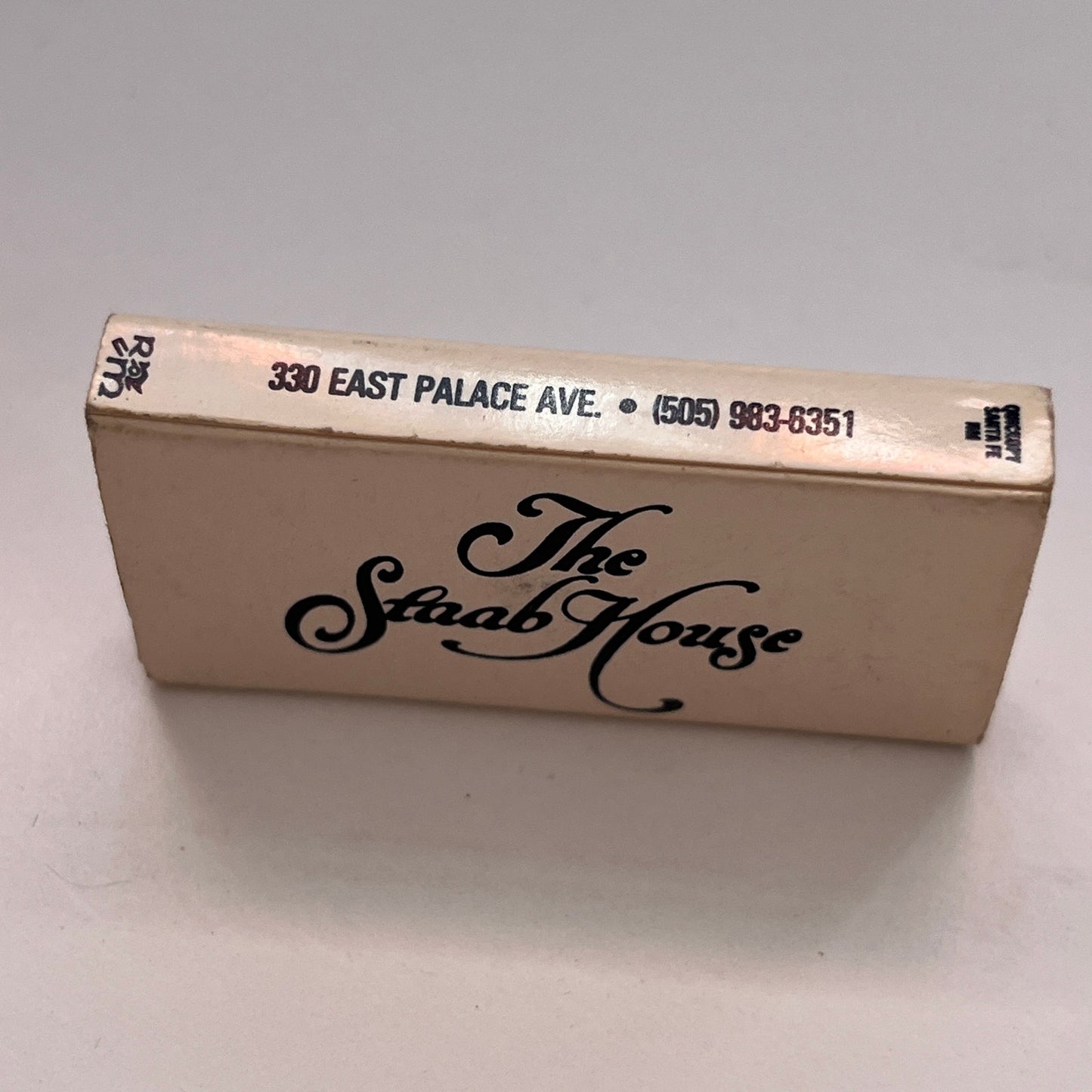 The Staab House, La Posada De Santa Fe NM Vintage Matchbox TB6-MB3