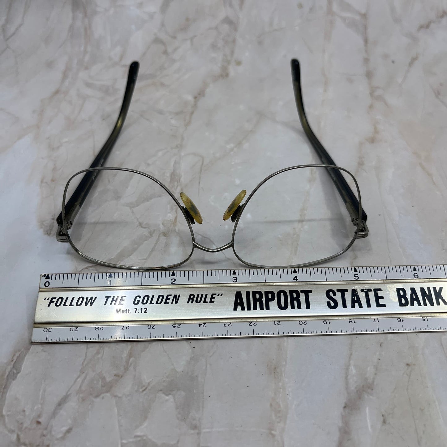 Retro Modern Times Anchor Matte Black Aviator Sunglasses Eyeglasses TD7-G6-4