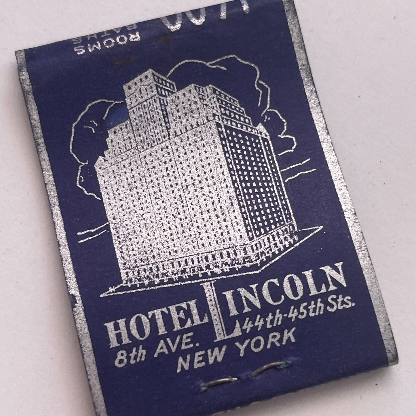 Hotel Lincoln 8th Ave New York Vintage Matchbook Cover TB8-MB2-9
