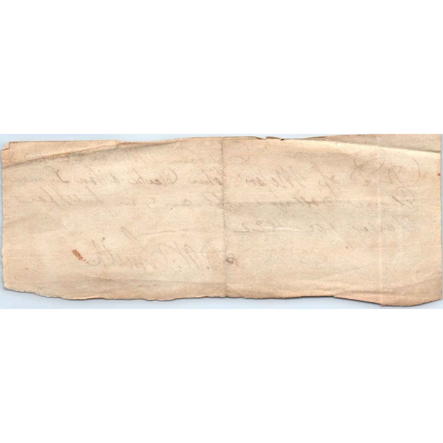 1823 Handwritten Receipt Colrain MA John Clark Lou Lyman D.M. Smith AE6-04