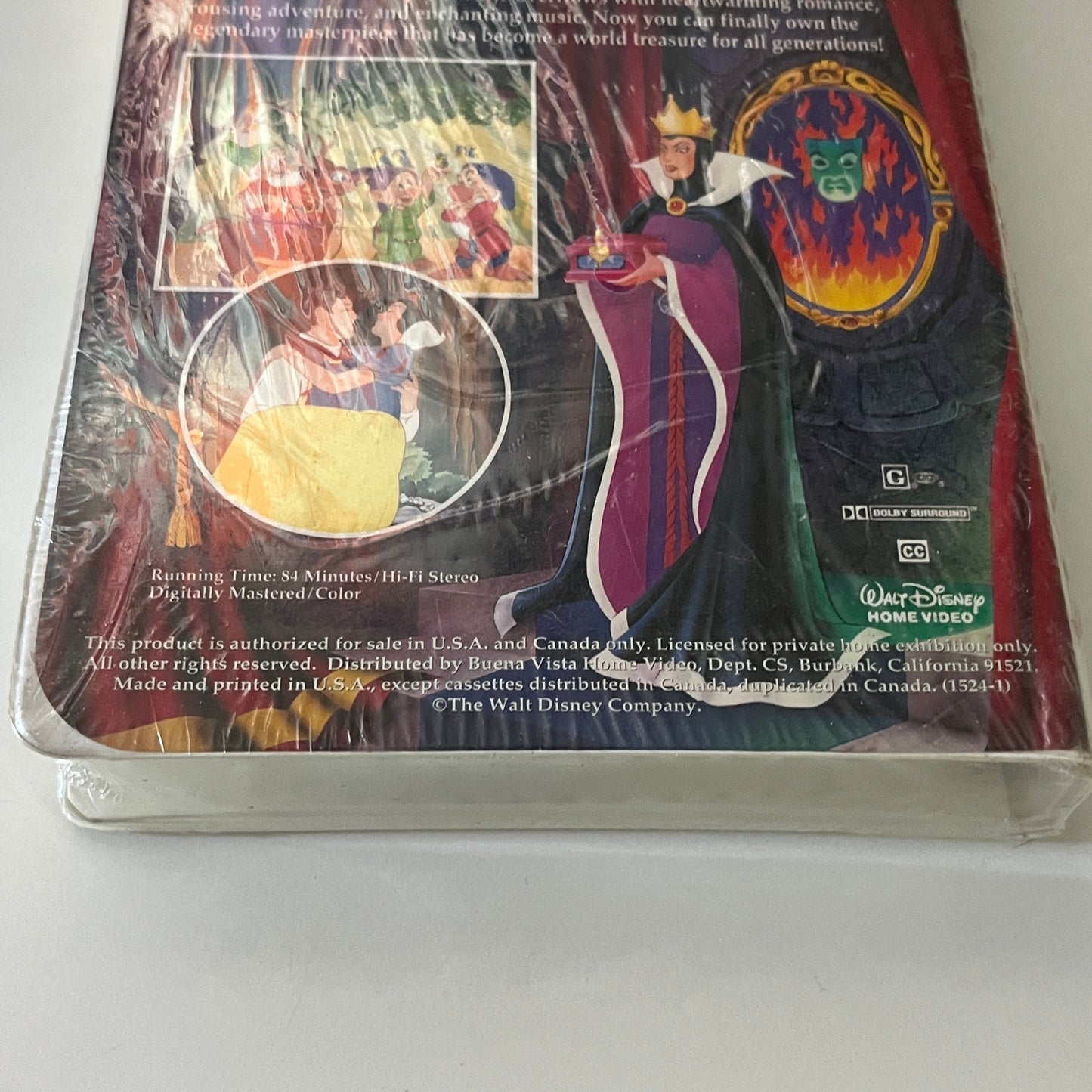 Disney's Snow White Masterpiece VHS 1st Edition ISBN: 1-55890-641-X TK3