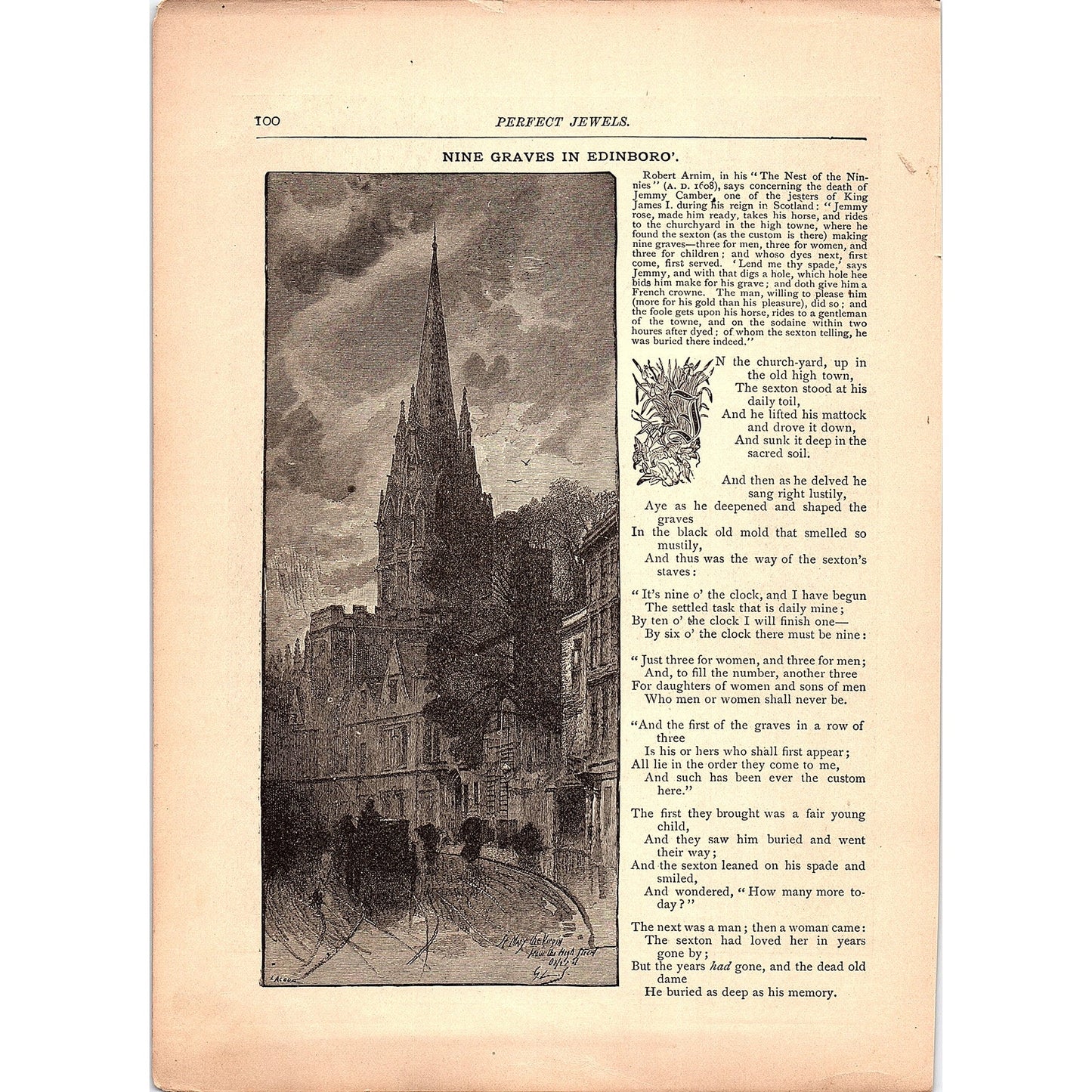 List to Nature's Teachings 1884 Engraving TA5-CJ-1