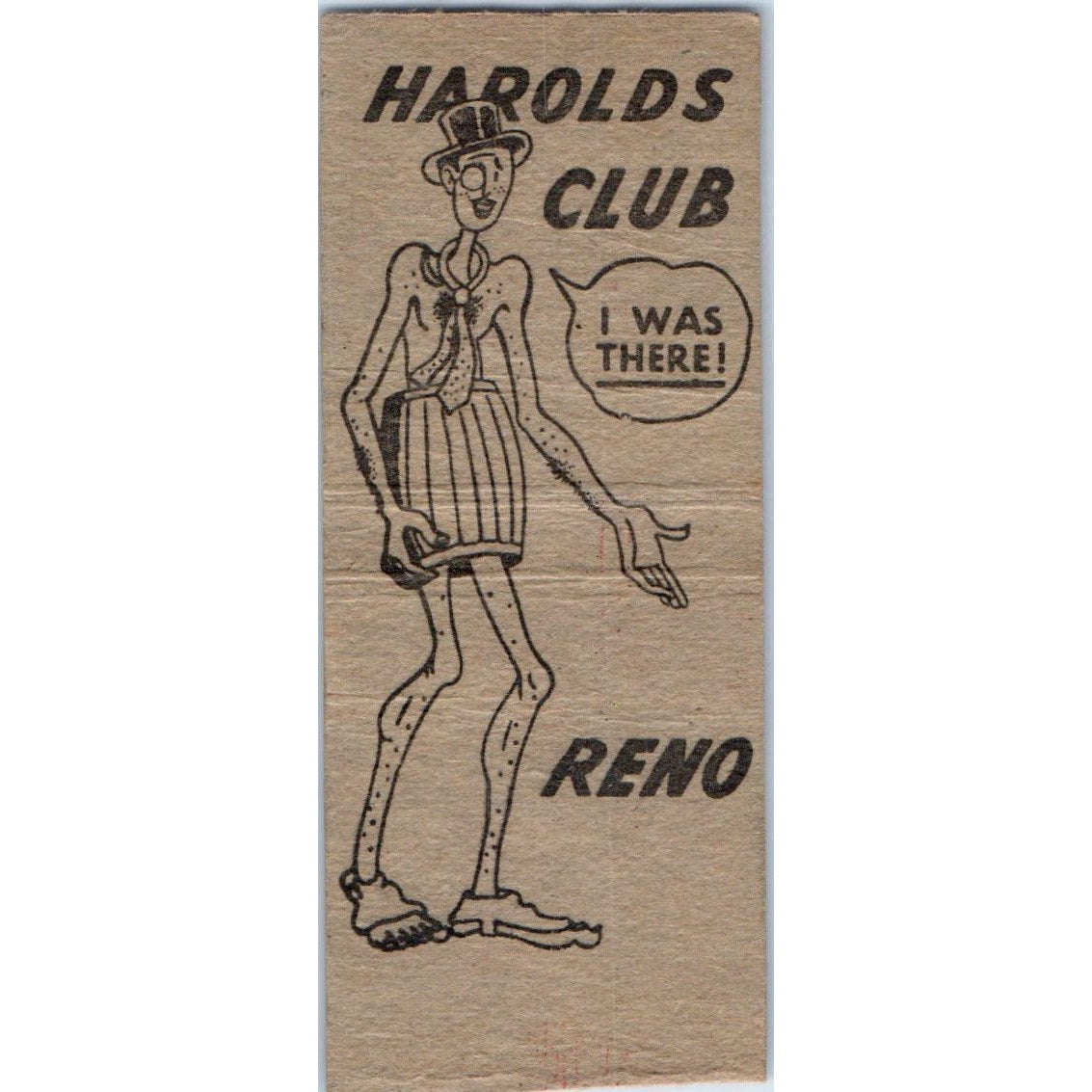 Harolds Club Reno Nevada Vintage Matchbook Cover SD2-Y2