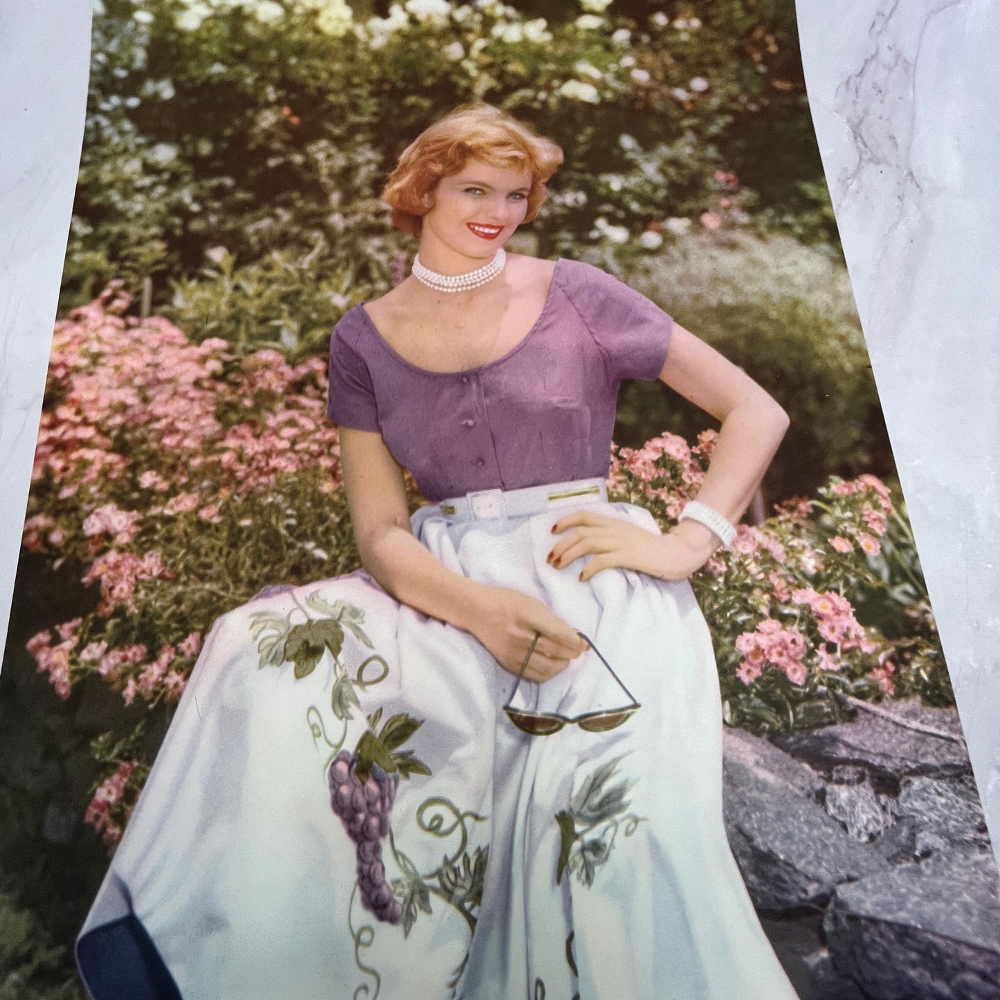 Cindy Red Headed Senorita - Retro Mexican Art 11.5x14.5" Art Print V22