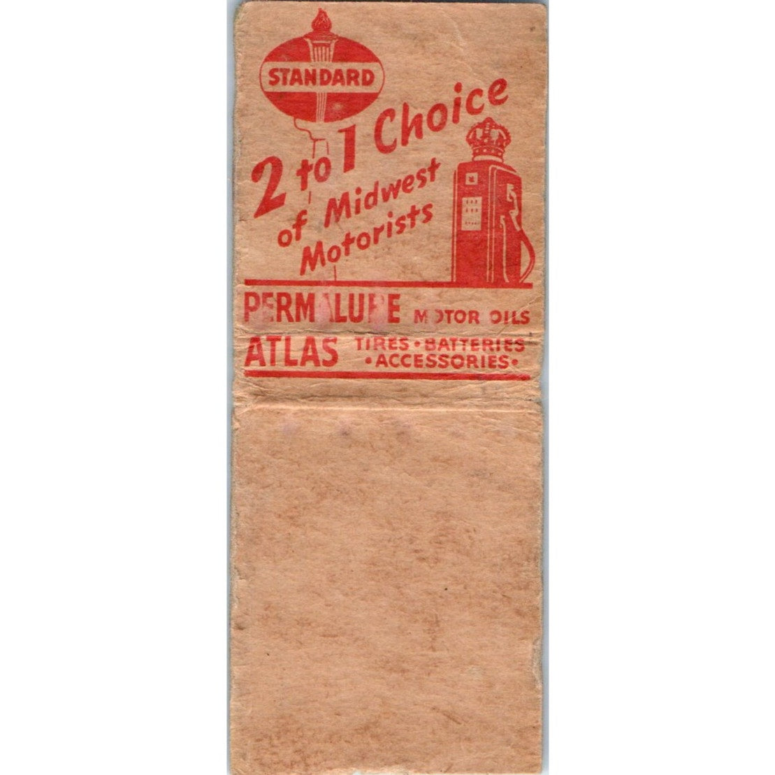 Carrell's Standard Service Dave & Hasel Jim Falls WI Vintage Matchbook SD2-Y6