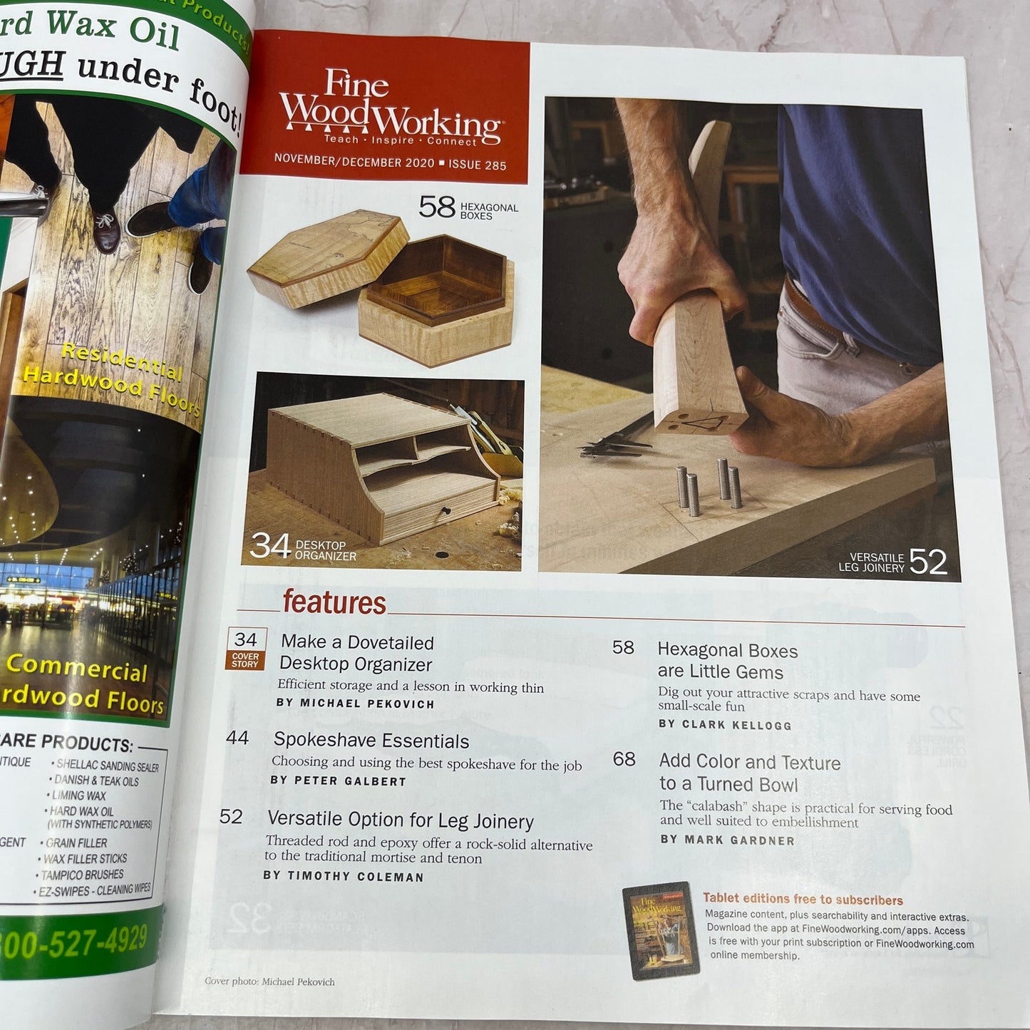 Desktop Organizer - Dec 2020 No 285 - Taunton's Fine Woodworking Magazine M36