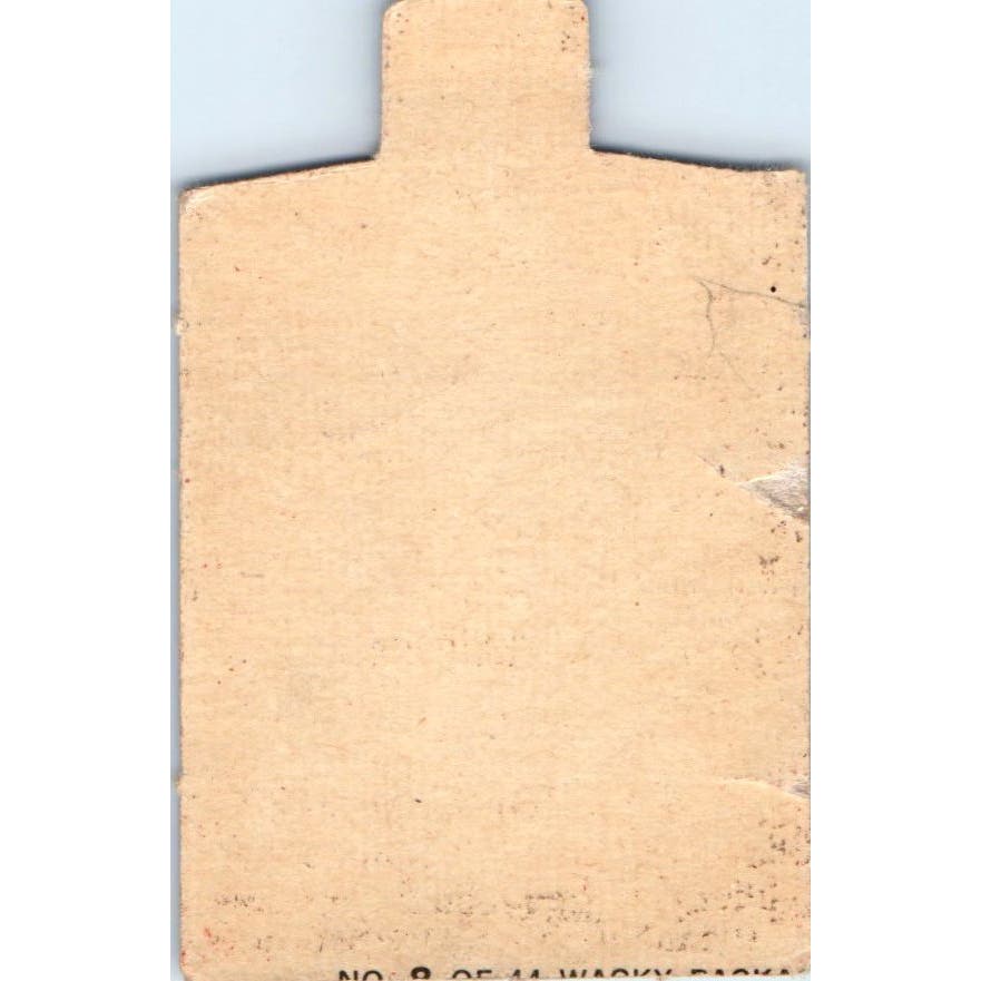 1967 Topps Wacky Packs Card Lavirus Mouthwash and Gurgle Die-Cut AE5