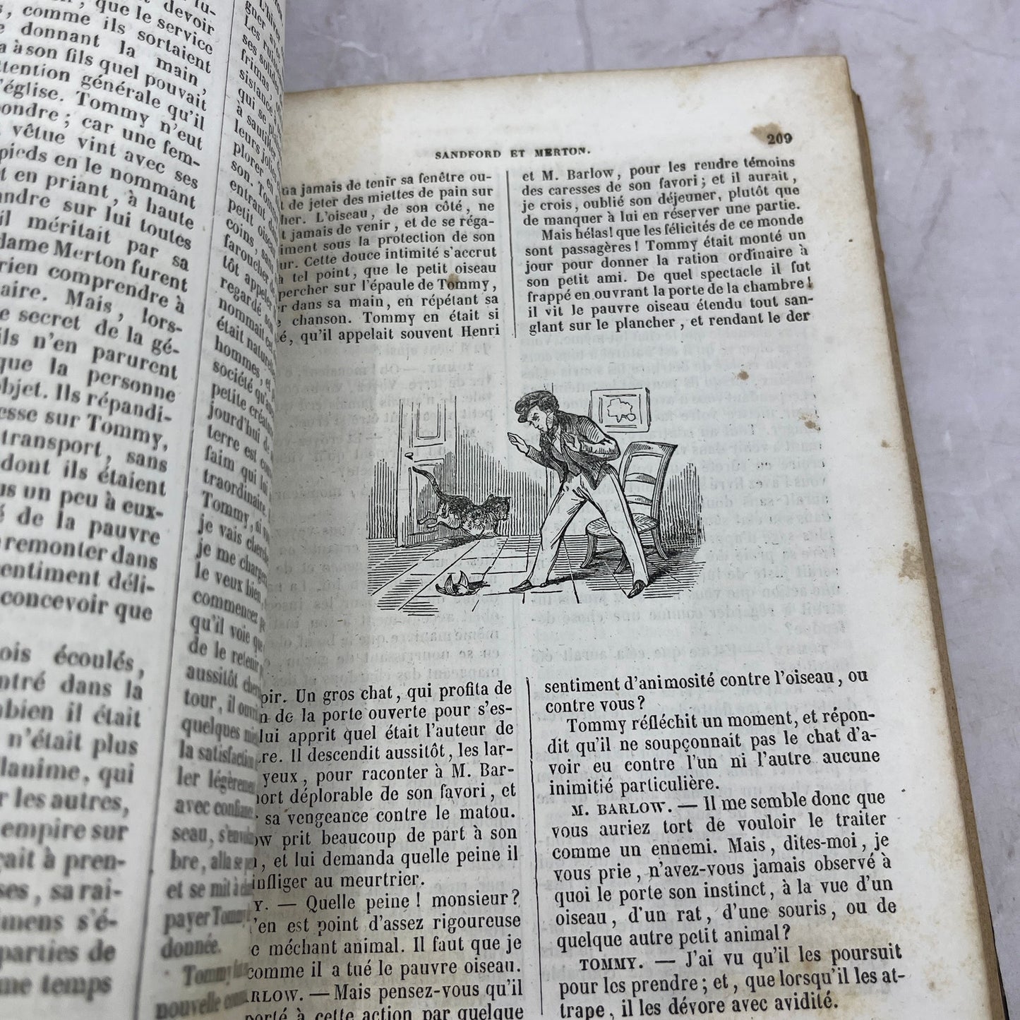 1858 Sandford Et Merton Du Petit Grandisson Children's Book TA9-B7