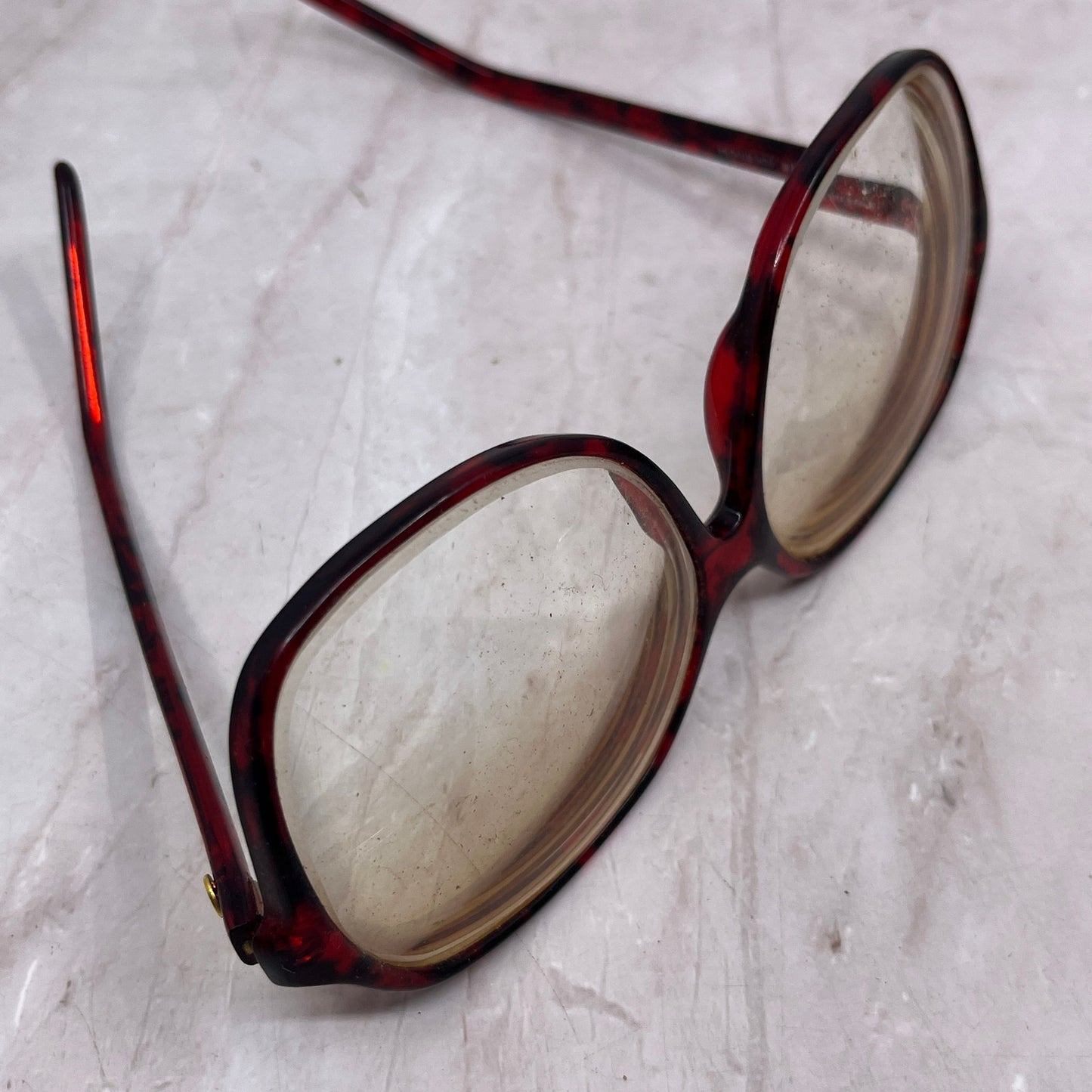 Retro Anne Klein II Riviera Large Oversize Red Tortoise Glasses Frames TF4-G1-4