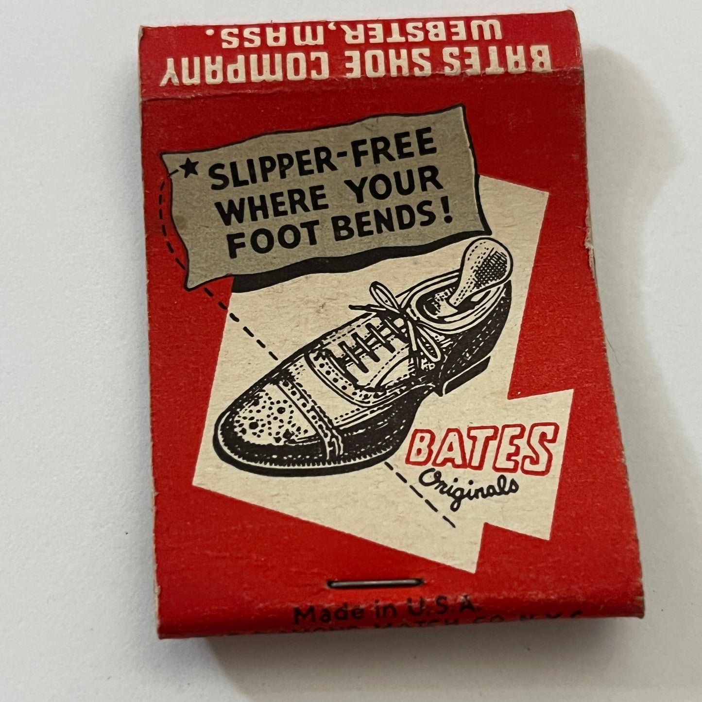 C.E. House & Son Clothier Manchester CT Bates Shoes Matchbook Cover TB6-MB1-2