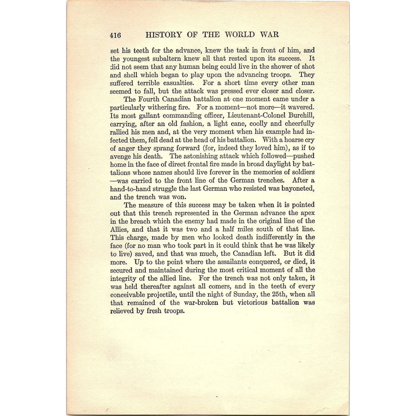 The Town of Ypres Full of Memories for the Canadians 1919 WWI Map Print AF9-16