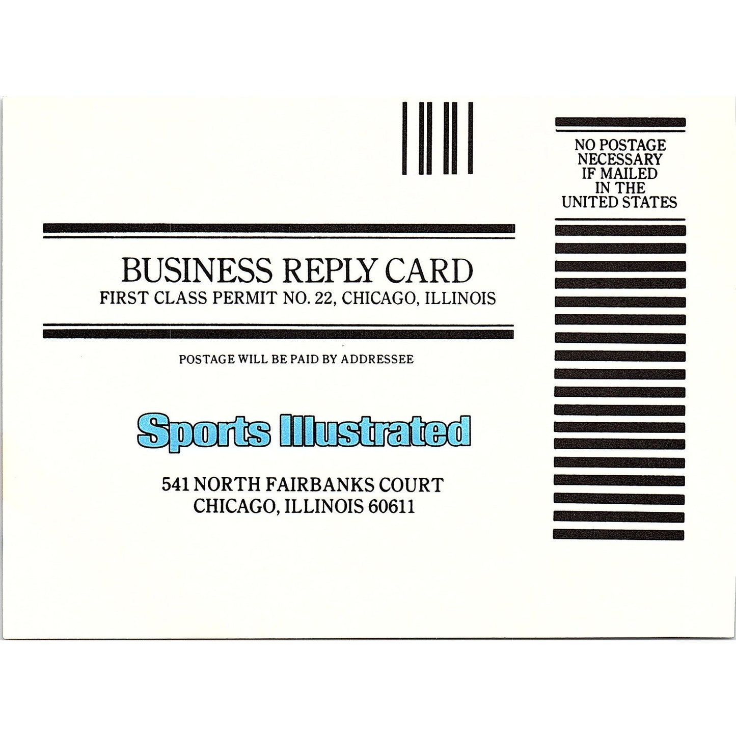 Sports Illustrated Scramble and Save Postal Mailing Card 1984 Ad AF8-H2