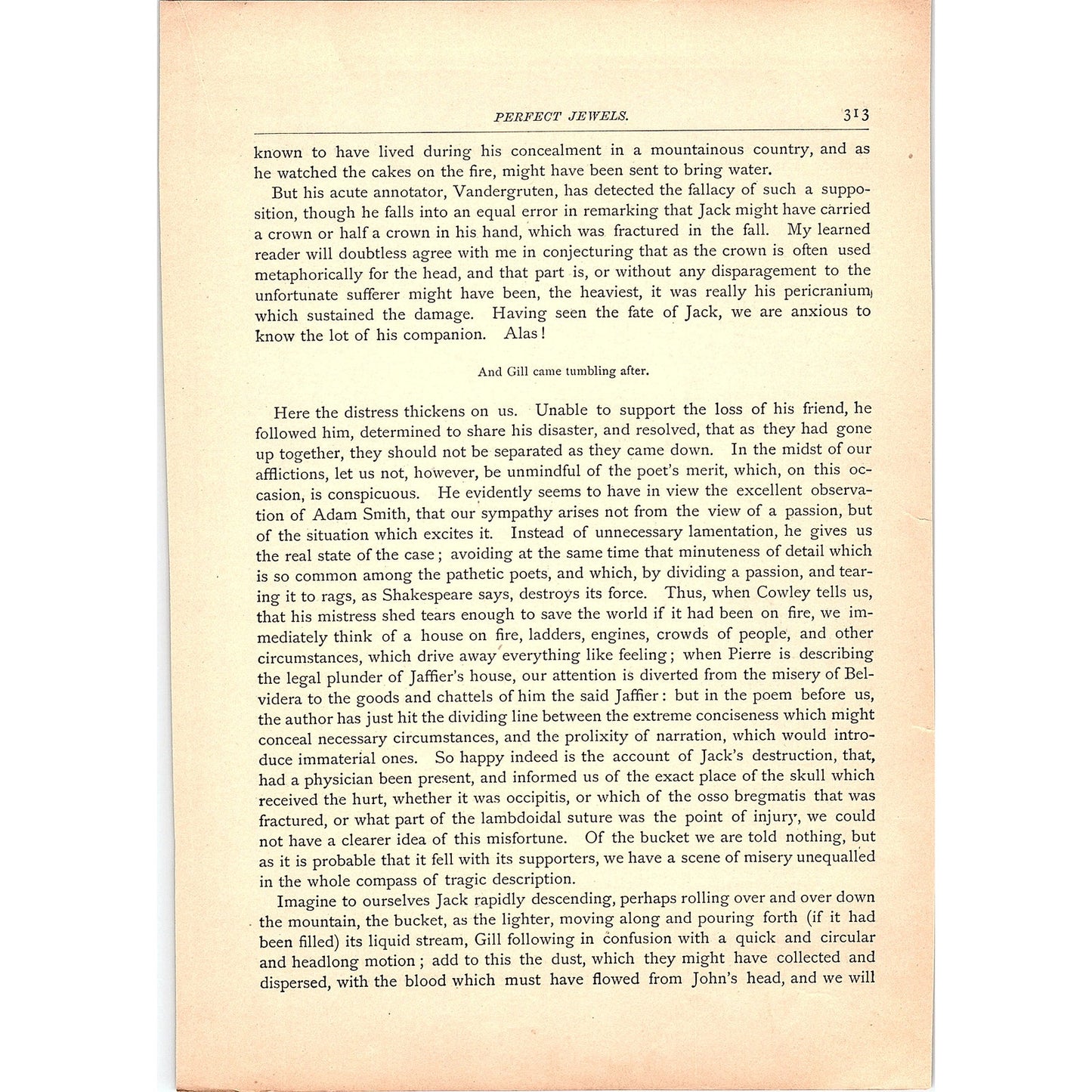 Jack and Gill - A Mock Criticism Joseph Dennie 3 Pages 1884 Poem TA5-CJ-6