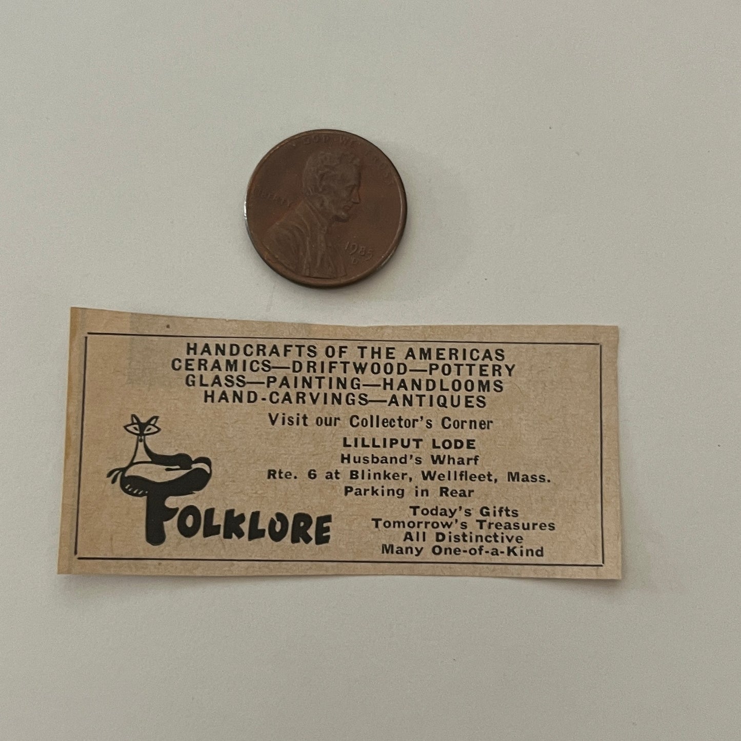 Folklore Lilliput Lode Husband's Wharf Wellfleet MA 1971 Magazine Ad SAG4-S18