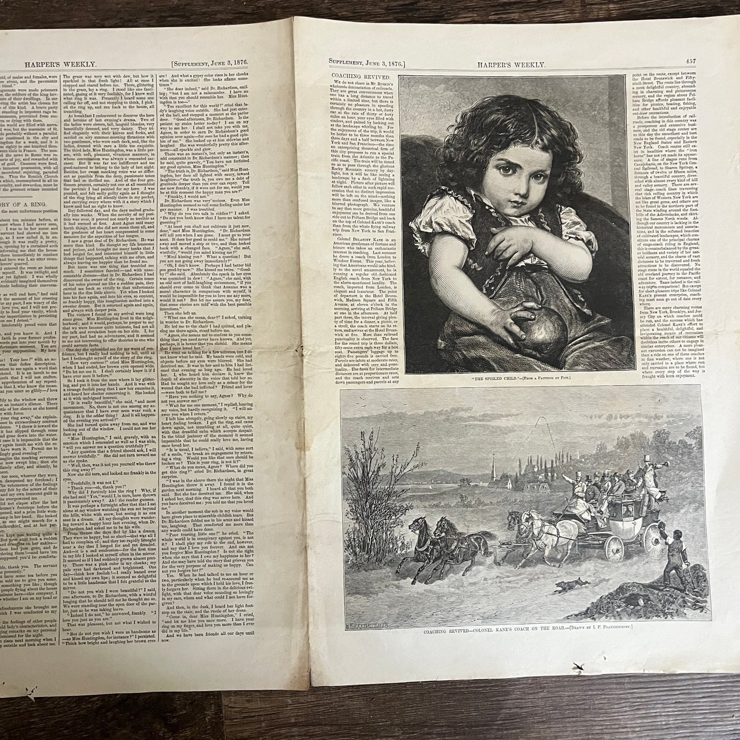 The Massacre of St. Bartholomew 2 Page 1876 Harper's Weekly Art Print V1-9
